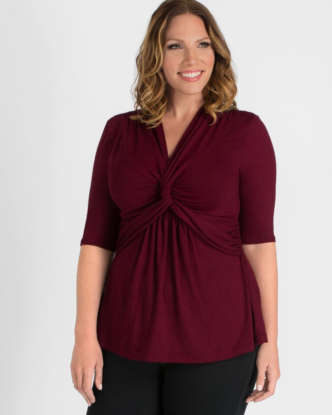 Caycee Twist Top, RedBurgundy, hi-res image number 0
