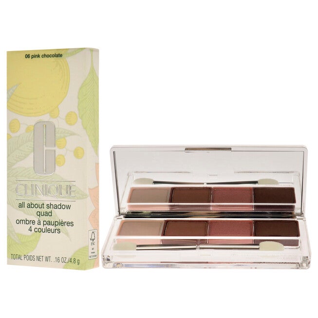 All About Shadow Quad - 06 Pink Chocolate by Clinique for Women - 0.16 oz Eye Shadow, See Description, alternate image number 3
