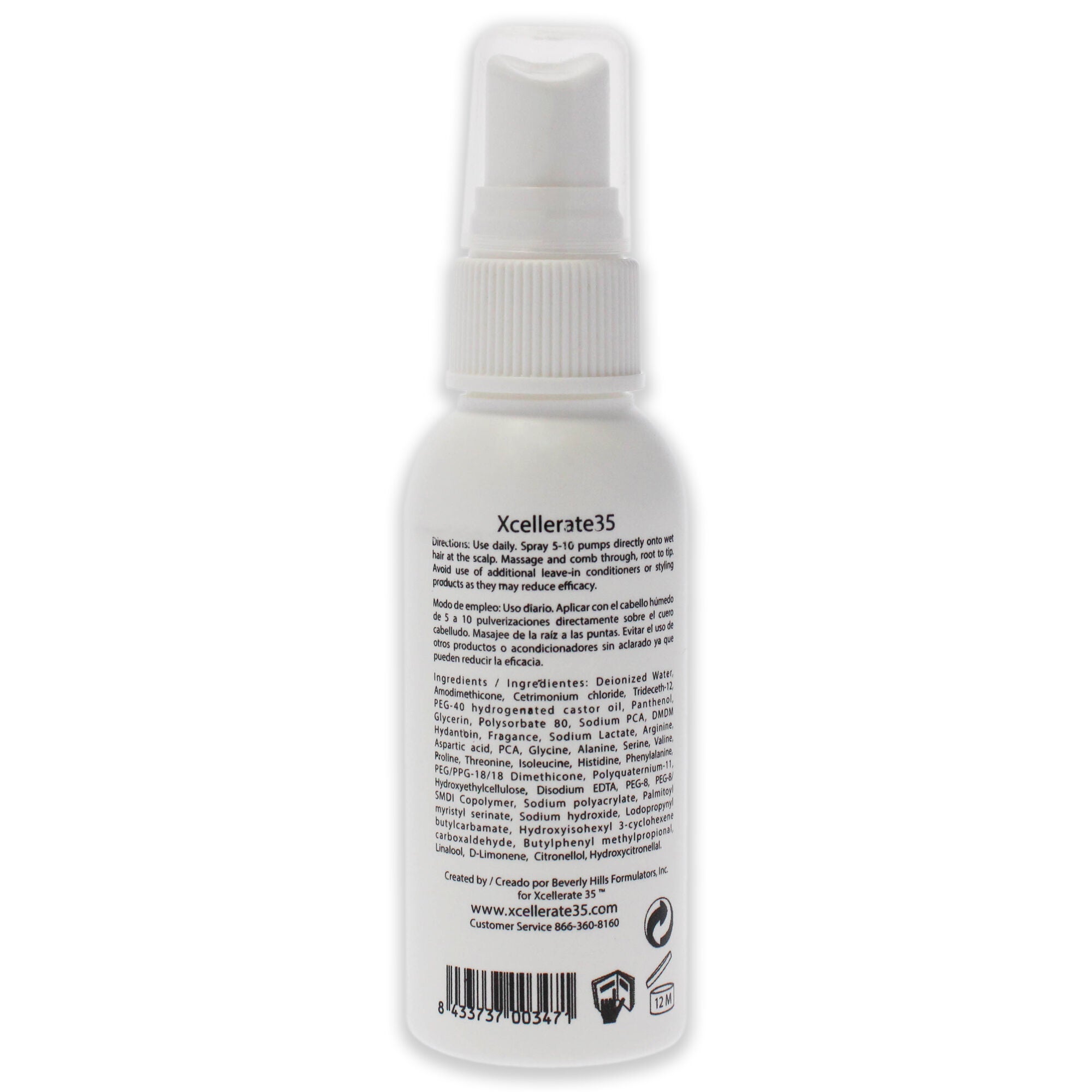 Xcellerate35 Leave-In Hair Treatment - USA by Xcellerate35 for Unisex - 2 oz Treatment, See Description, alternate image number 2