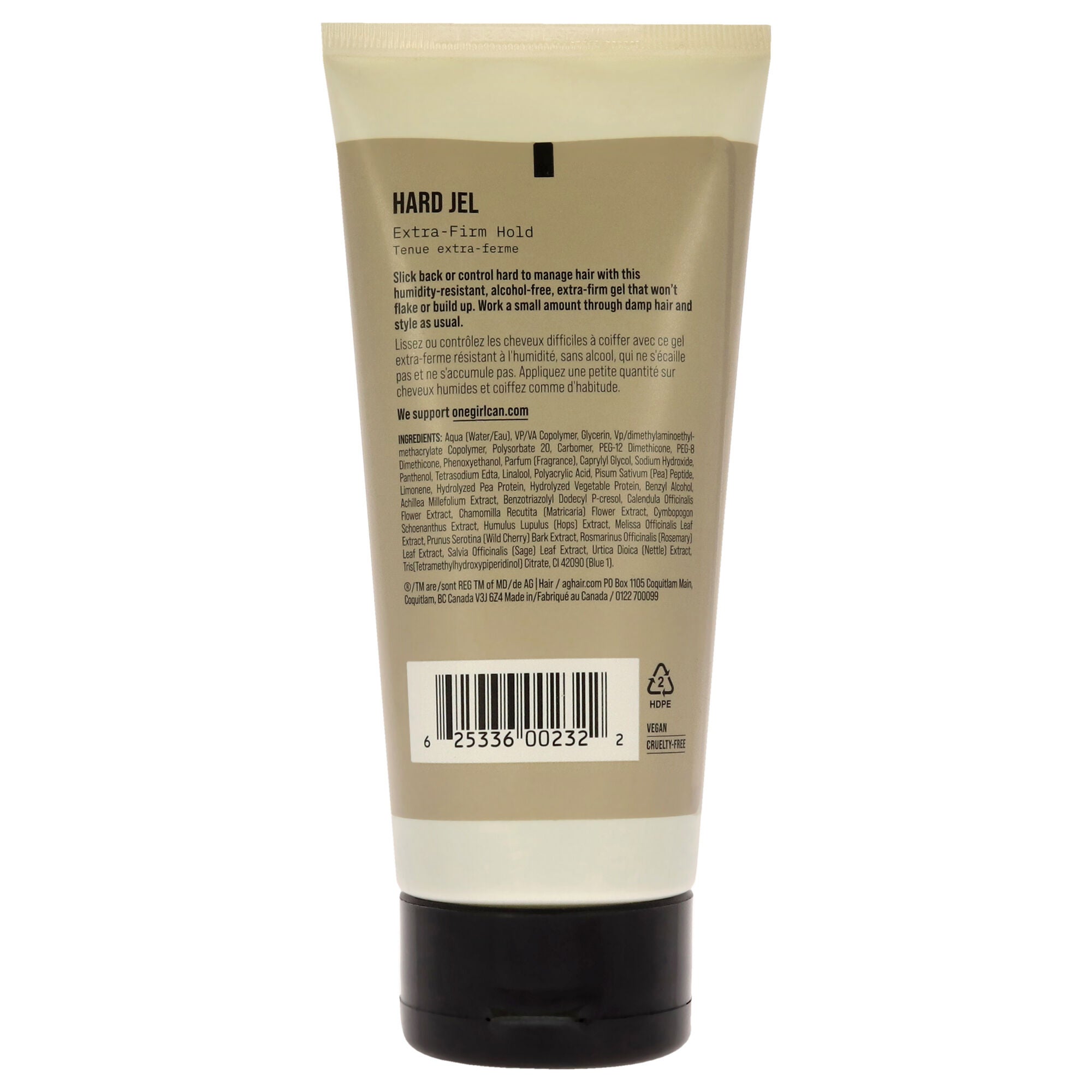 Hard Jel Extra-Firm Hold by AG Hair Cosmetics for Unisex - 6 oz Gel, See Description, alternate image number 1