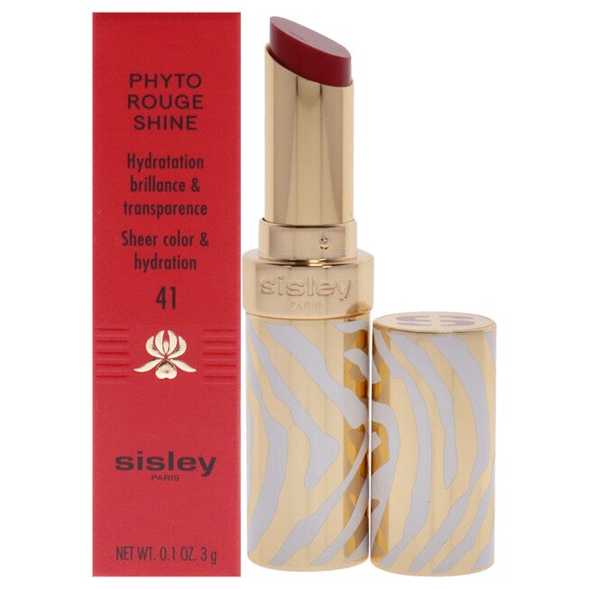 Phyto-Rouge Shine Lipstick - 41 Sheer Red Love by Sisley for Women - 0.1 oz Lipstick (Refillable), NA, hi-res image number null
