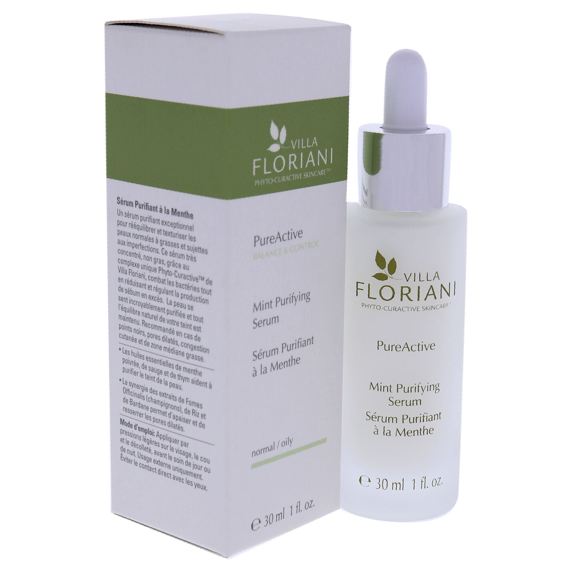 PureActive Purifying Serum - Mint by Villa Floriani for Unisex - 1 oz Serum, See Description, alternate image number 1