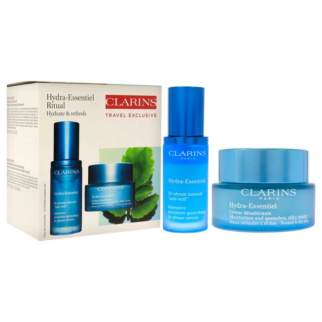 Hydra-Essentiel Experts Set by Clarins for Women - 2 Pc Set 1.7oz Moisturizing and Quench Light Cream, 1oz HydraQuench Intensive Serum, NA, alternate image number null