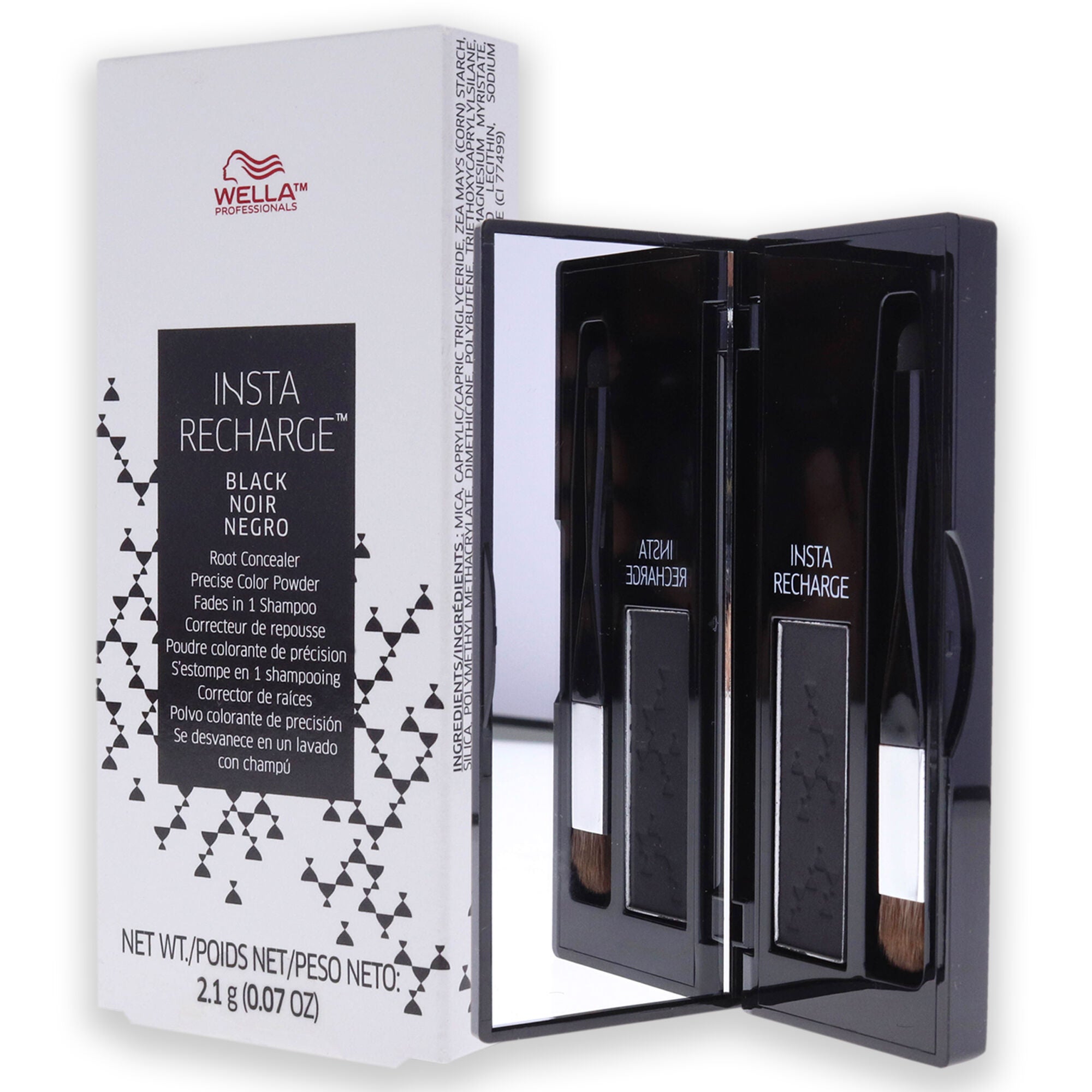 Insta Recharge Root Concealer Powder - Black by Wella for Unisex - 0.07 oz Hair Color, , alternate image number 8