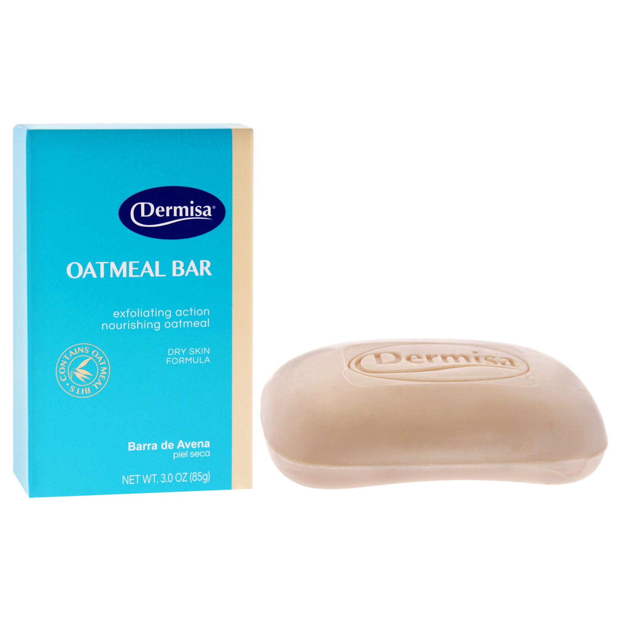 Oatmeal Bar by Dermisa for Unisex - 3 oz Bar Soap, See Description, alternate image number 2