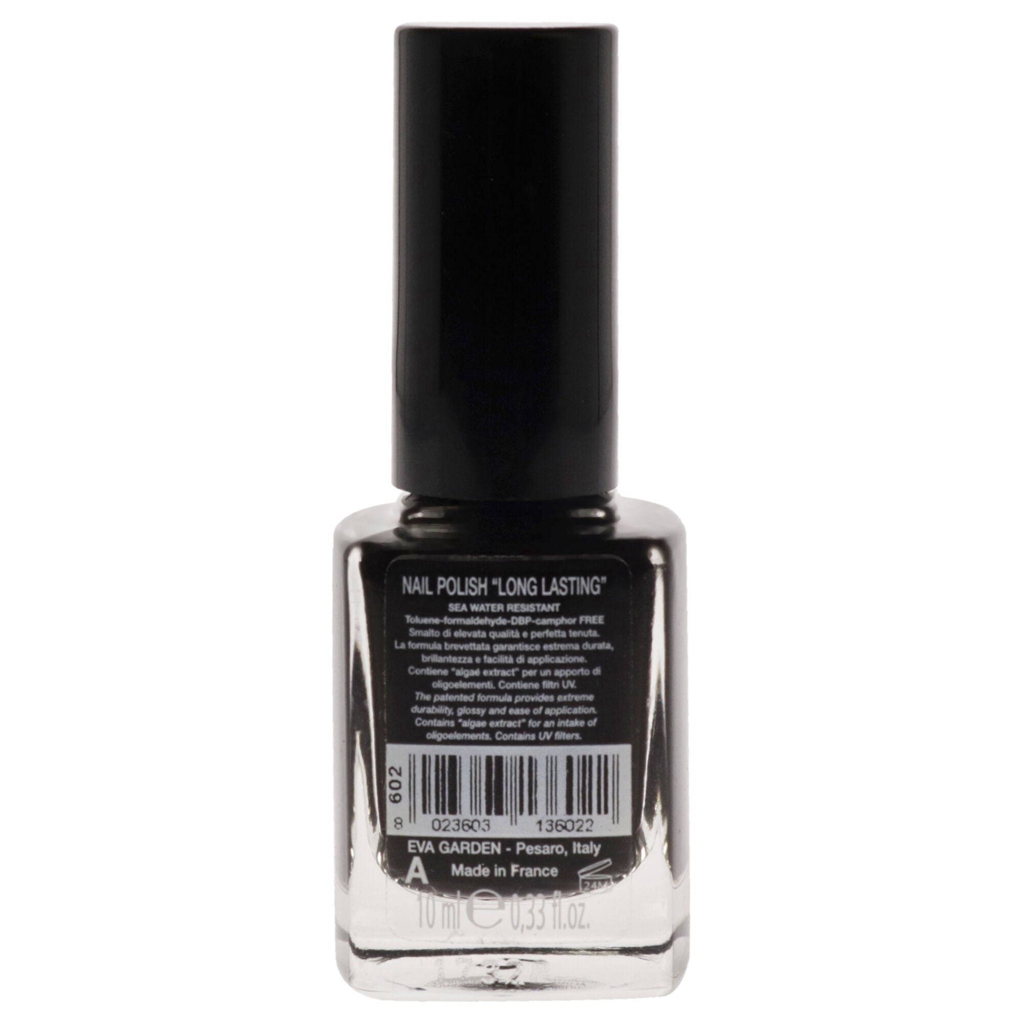 Nail Polish - 602 Black by Evagarden for Women - 0.34 oz Nail Polish, See Description, alternate image number 2