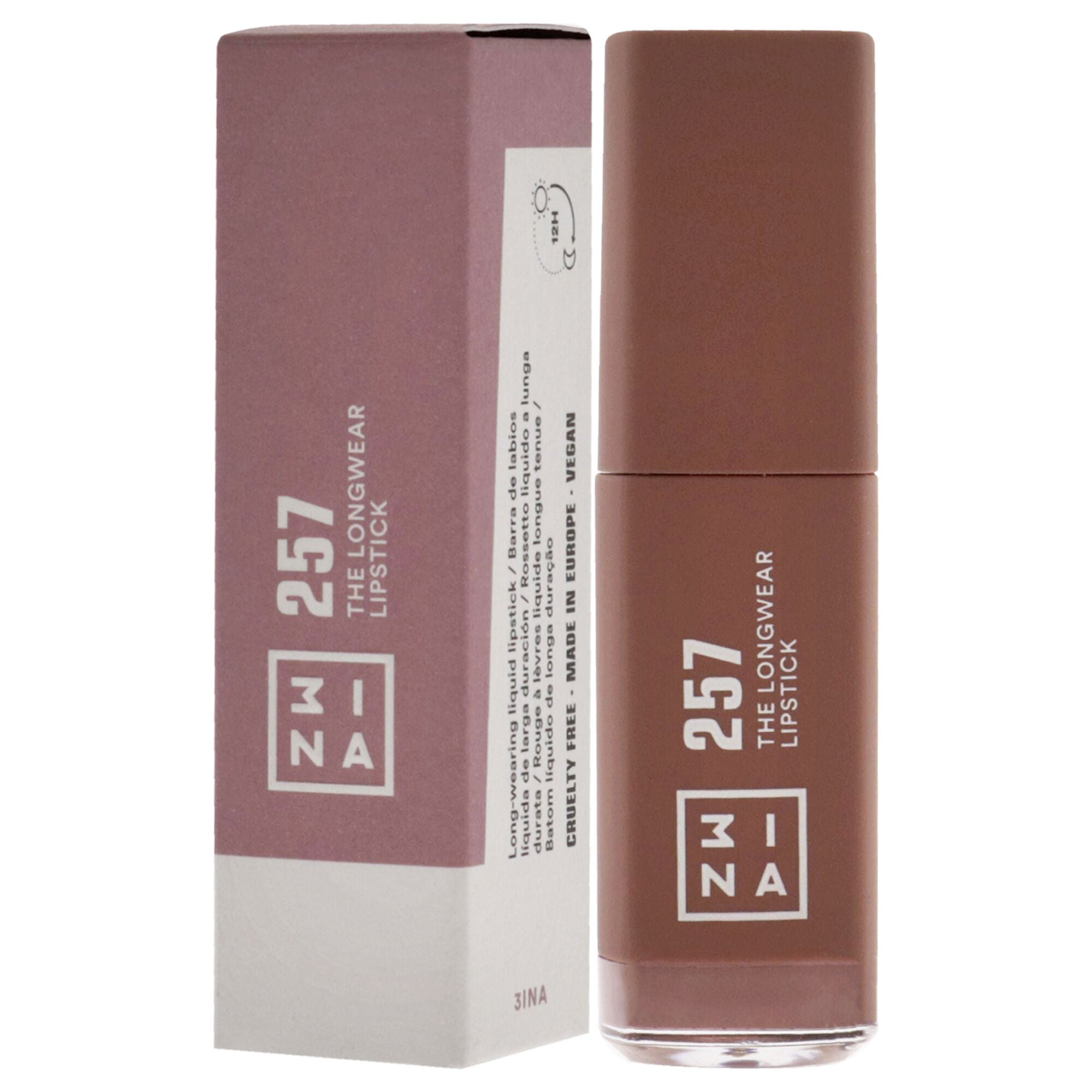 The Longwear Lipstick - 257 Wine Red by 3INA for Women - 0.20 oz Lipstick, See Description, alternate image number 3