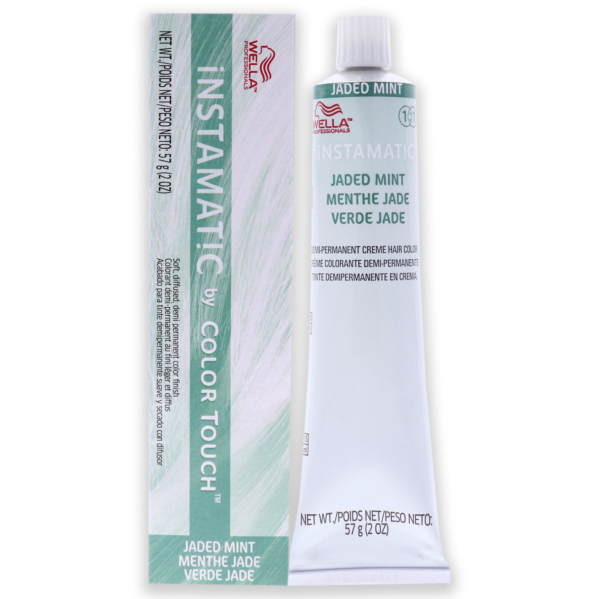 Instamatic By Color Touch Demi-Permanent Hair Color - Jaded Mint by Wella for Unisex - 2 oz Hair Color, See Description, hi-res image number 0