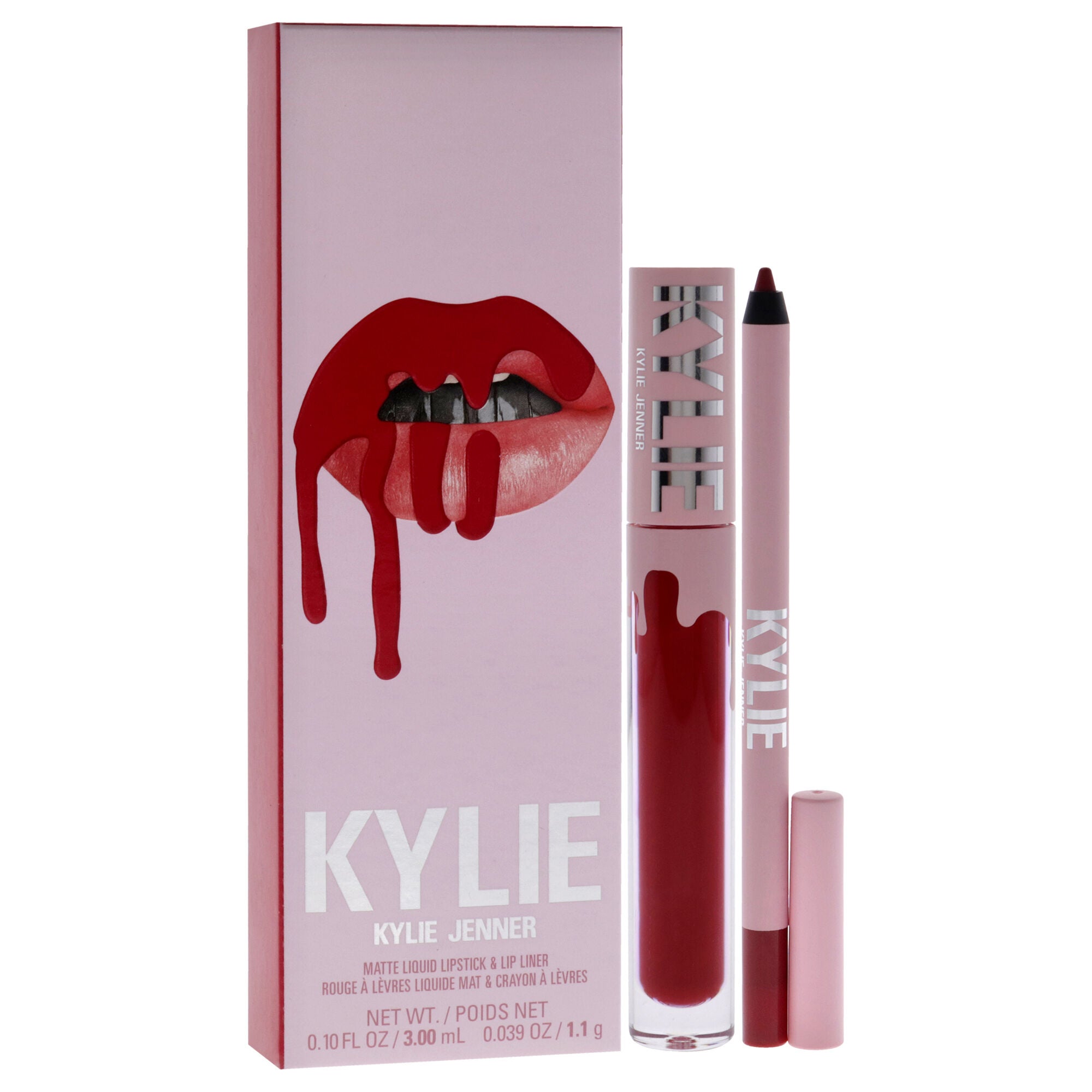 Matte Lip Kit - 402 Mary Jo K by Kylie Cosmetics for Women - 2 Pc 0.10oz Matte Liquid Lipstick, 0.039oz Lip Liner, See Description, alternate image number 2