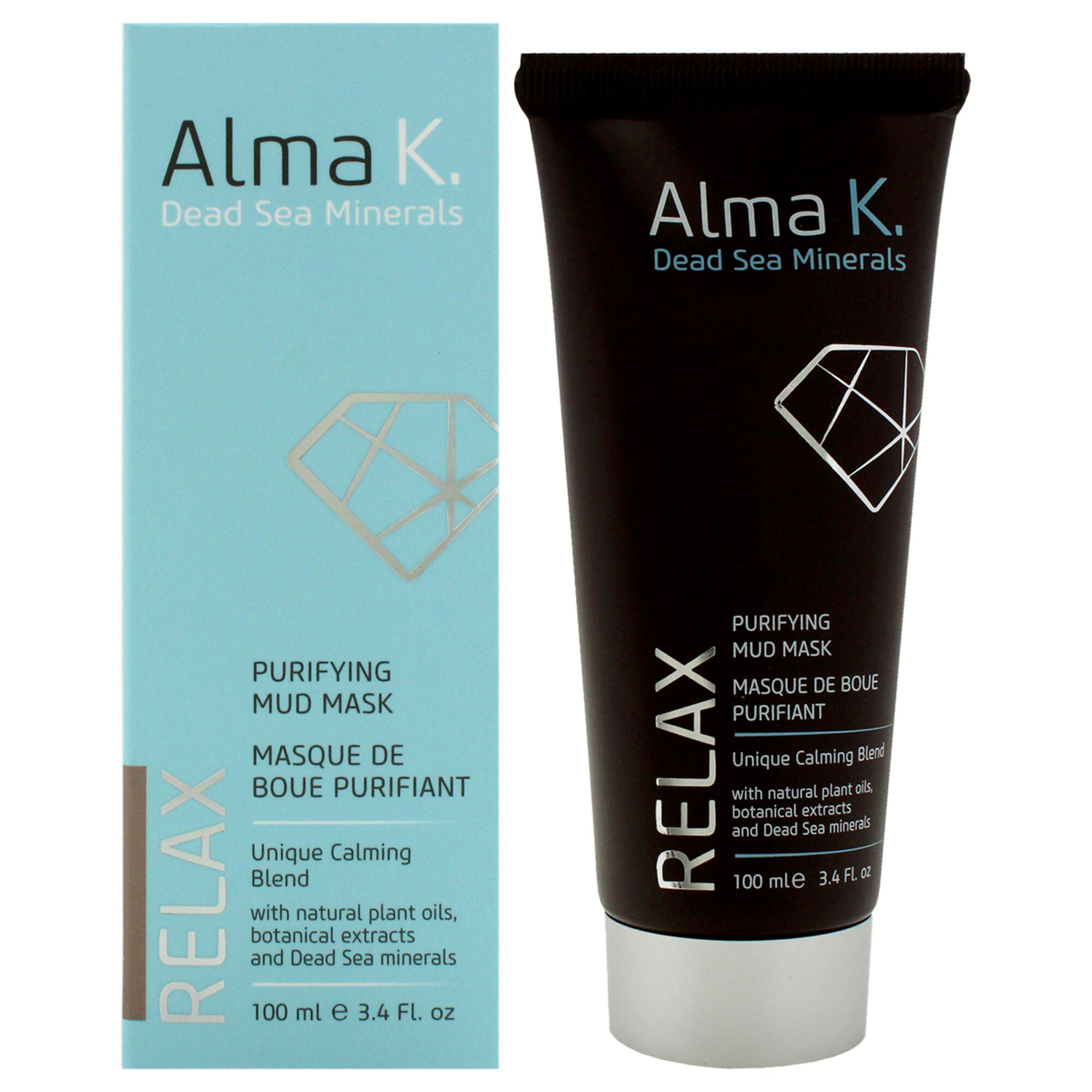 Purifying Mud Mask by Alma K for Women - 3.4 oz Mask, See Description, hi-res image number 0