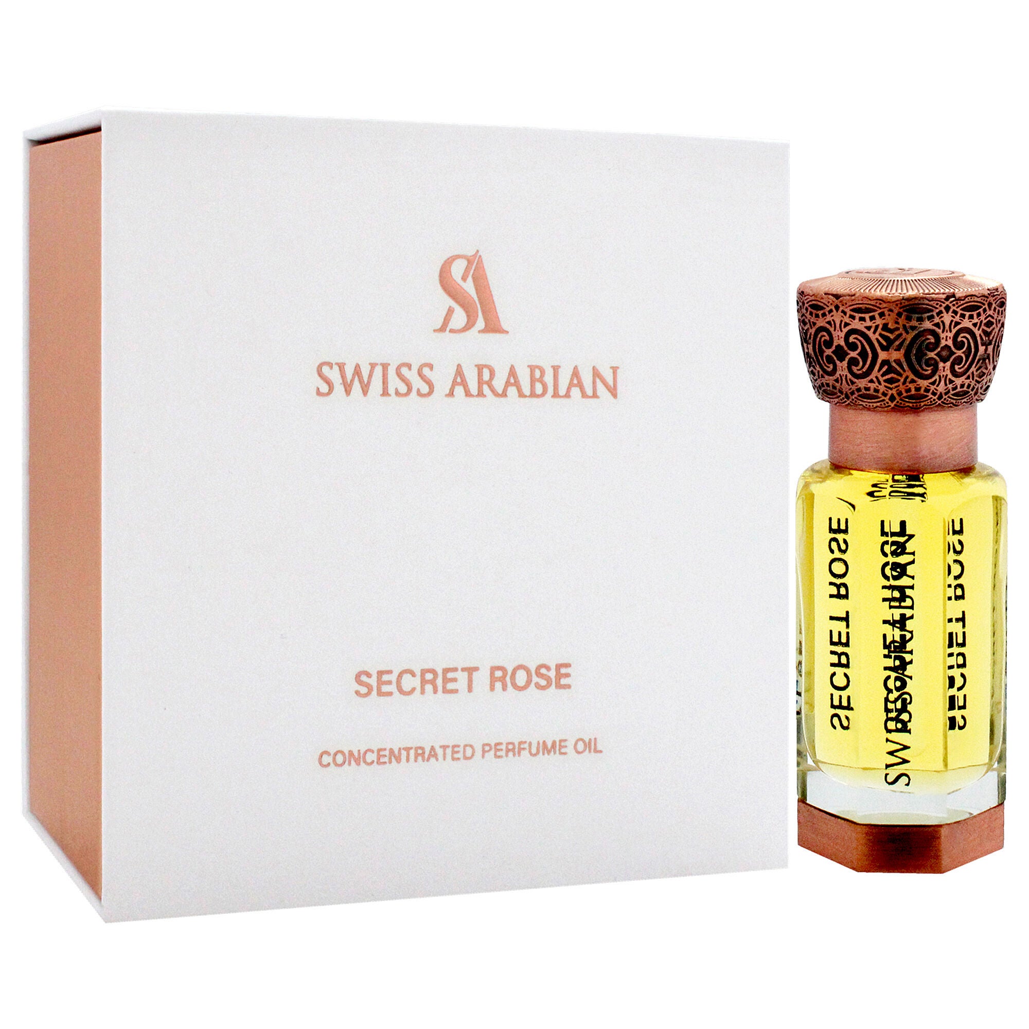 Secret Rose by Swiss Arabian for Unisex - 0.4 oz Parfum Oil, See Description, alternate image number 1
