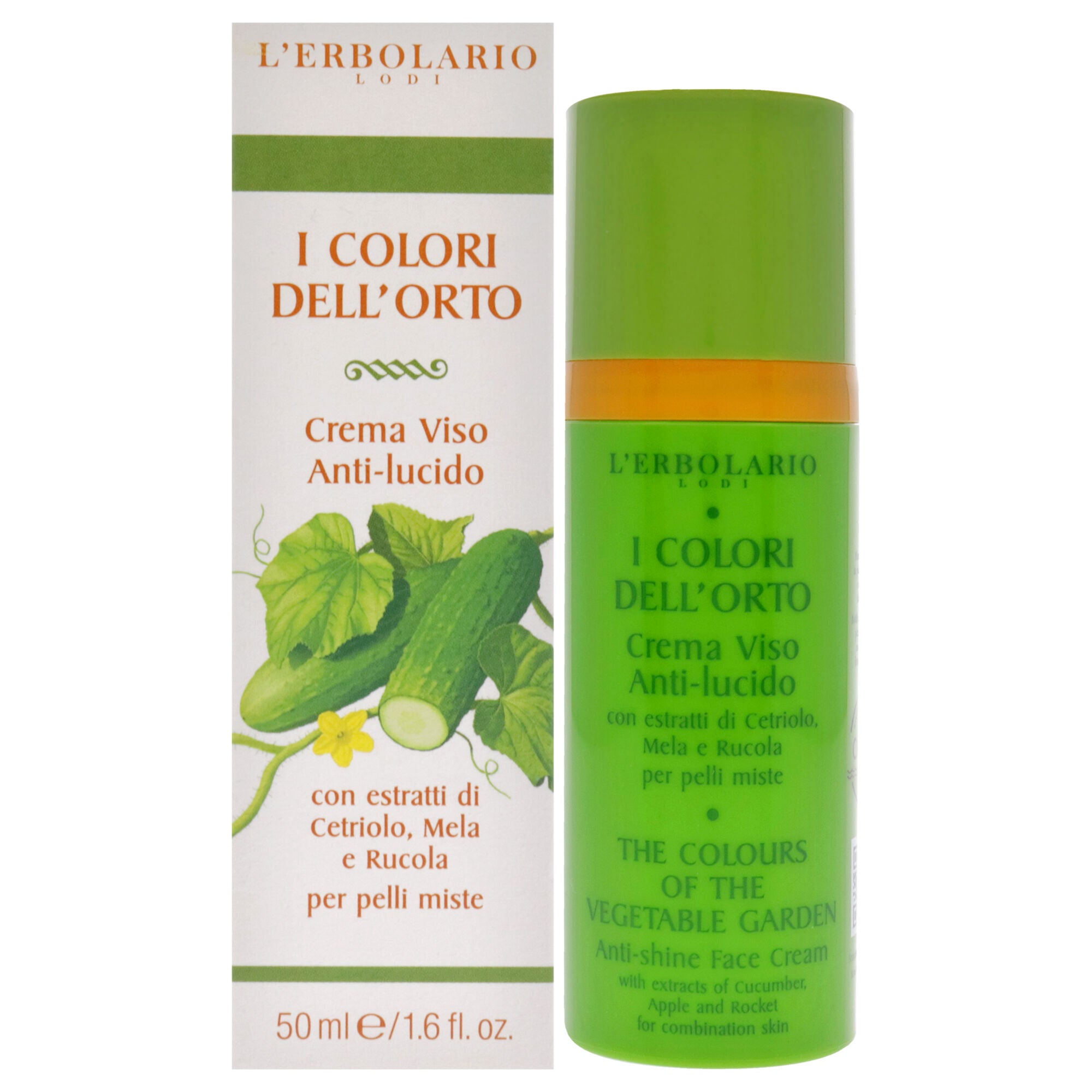 Anti-Shine Face Cream - The Colours of the Vegetable Garden by LErbolario for Women - 1.6 oz Cream, See Description, hi-res image number 0