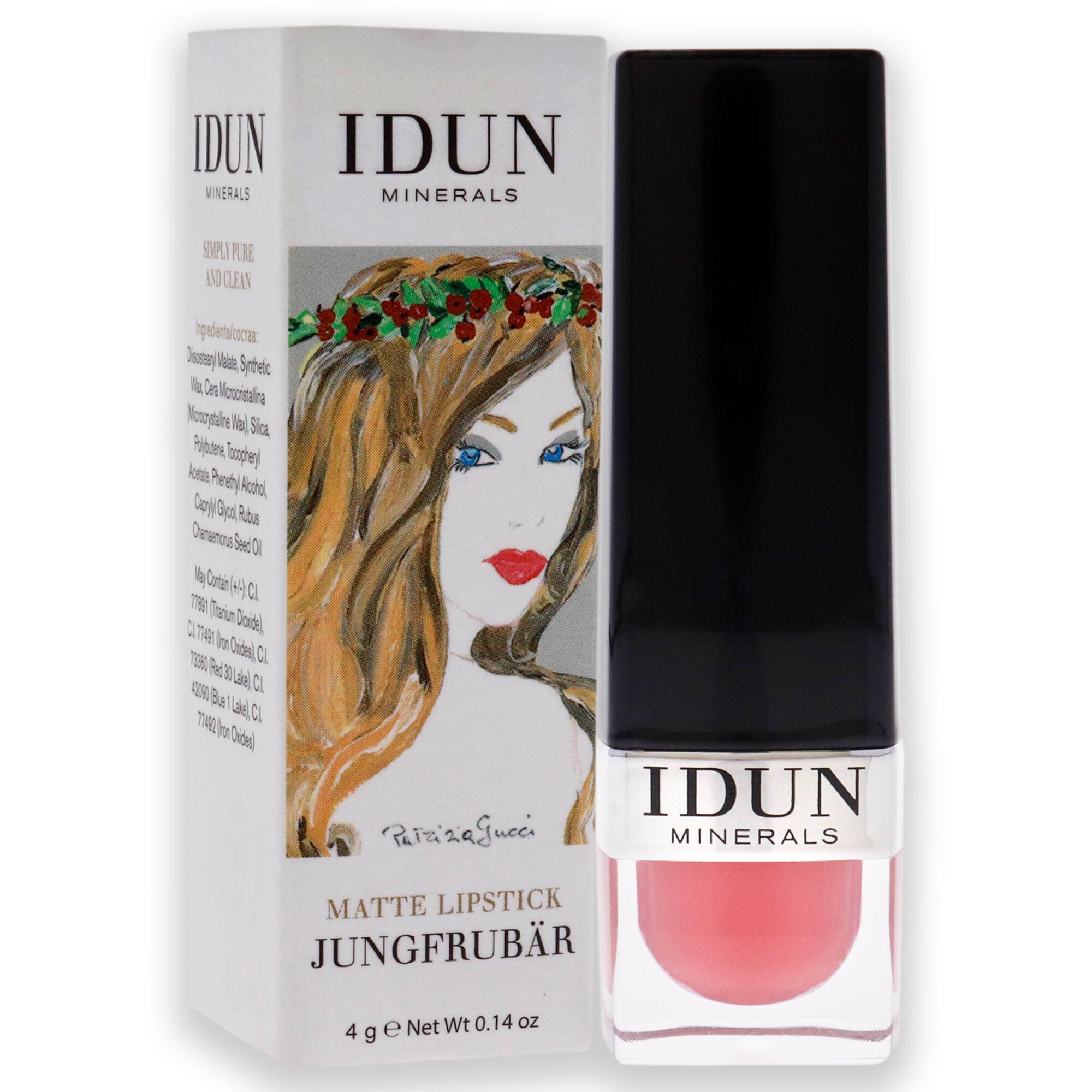Matte Lipstick - 103 Jungfrubar by Idun Minerals for Women - 0.14 oz Lipstick, , alternate image number 6