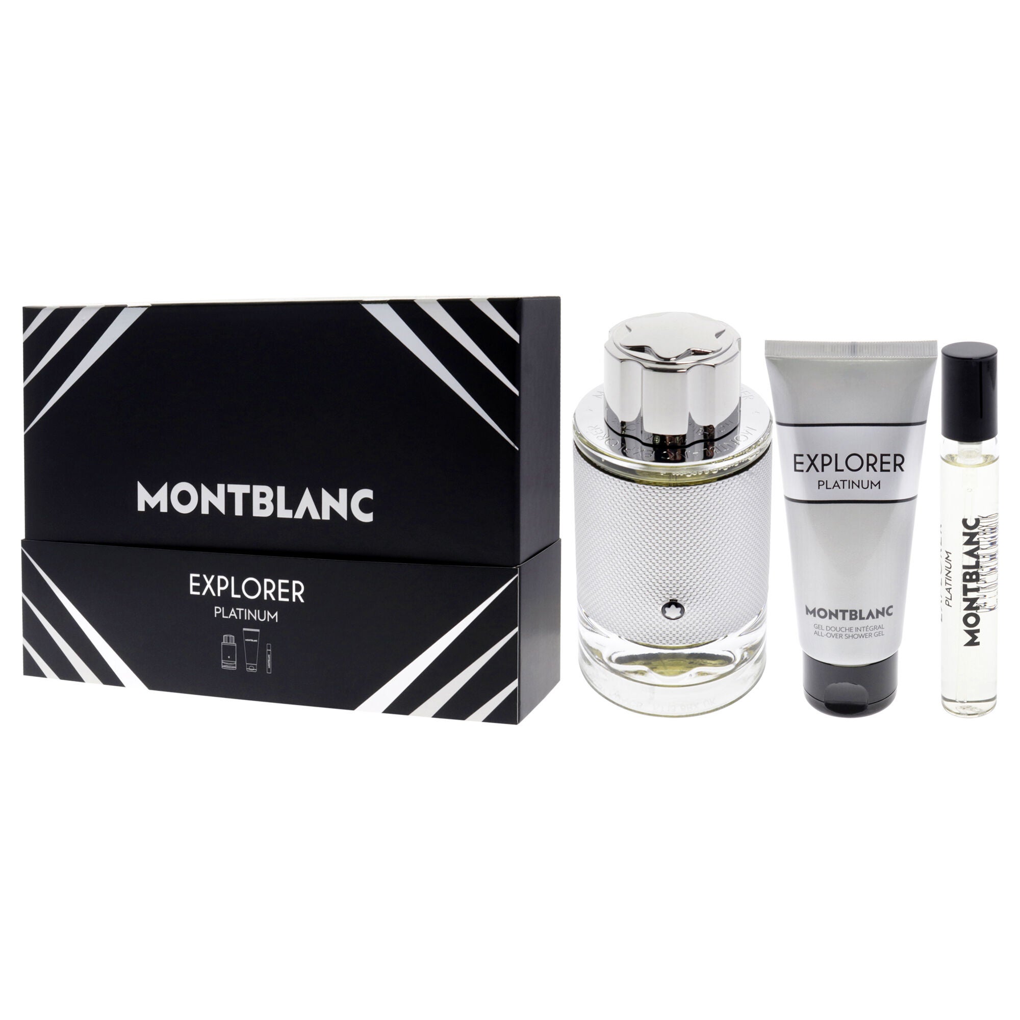 Explorer Platinum by Mont Blanc for Men - 3 Pc Gift Set 3.3oz EDP Spray, 0.25oz EDP Spray, 3.3oz Shower Gel, See Description, alternate image number 3