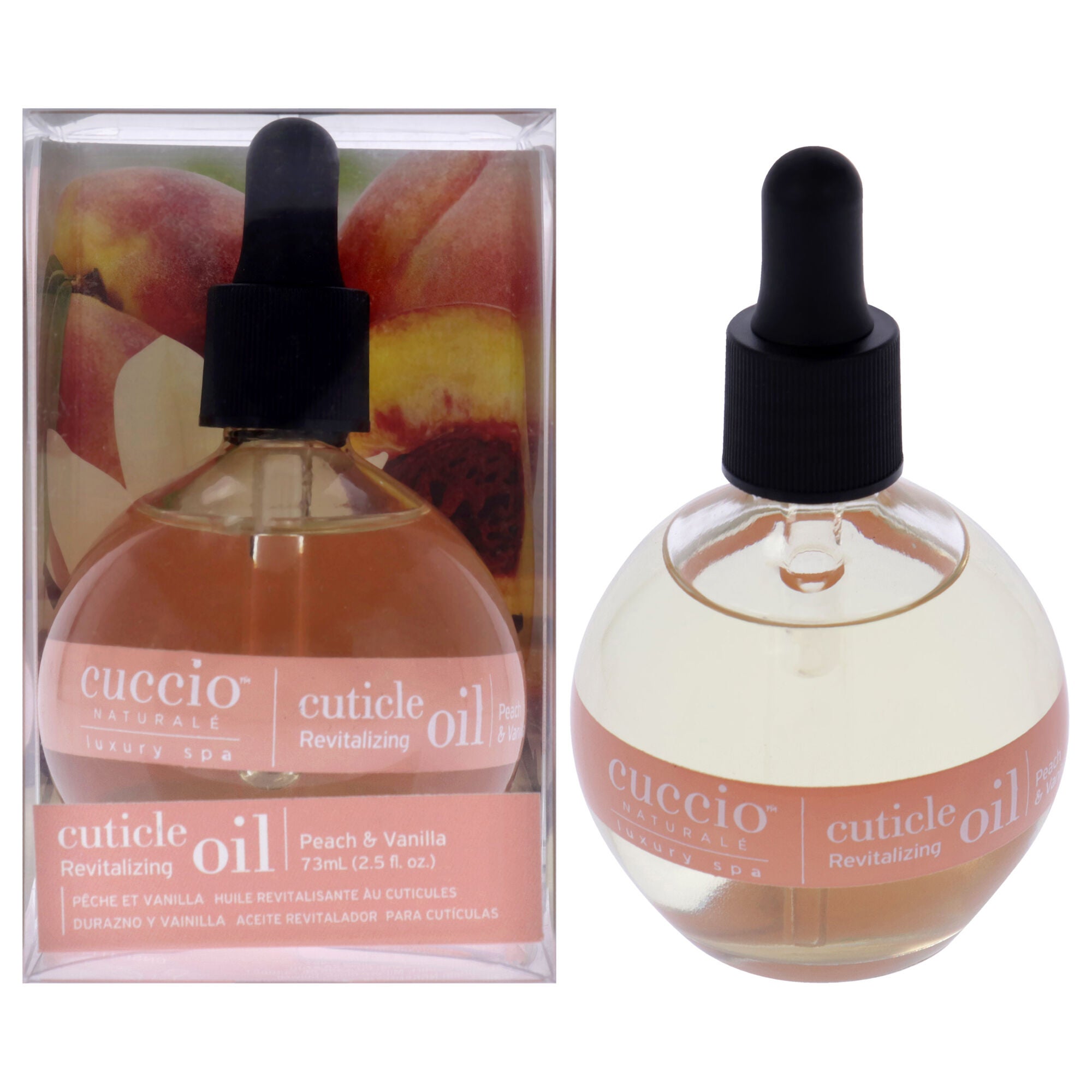 Cuticle Revitalizing Oil - Peach and Vanilla by Cuccio Naturale for Unisex - 2.5 oz Oil, See Description, hi-res image number 0