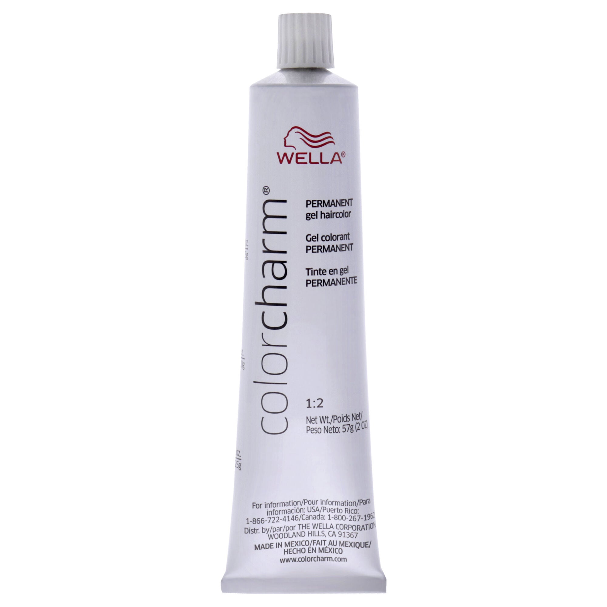 Color Charm Permanent Hair Color Gel - 246 Light Ash Brown by Wella for Unisex - 2 oz Hair Color, See Description, alternate image number 4