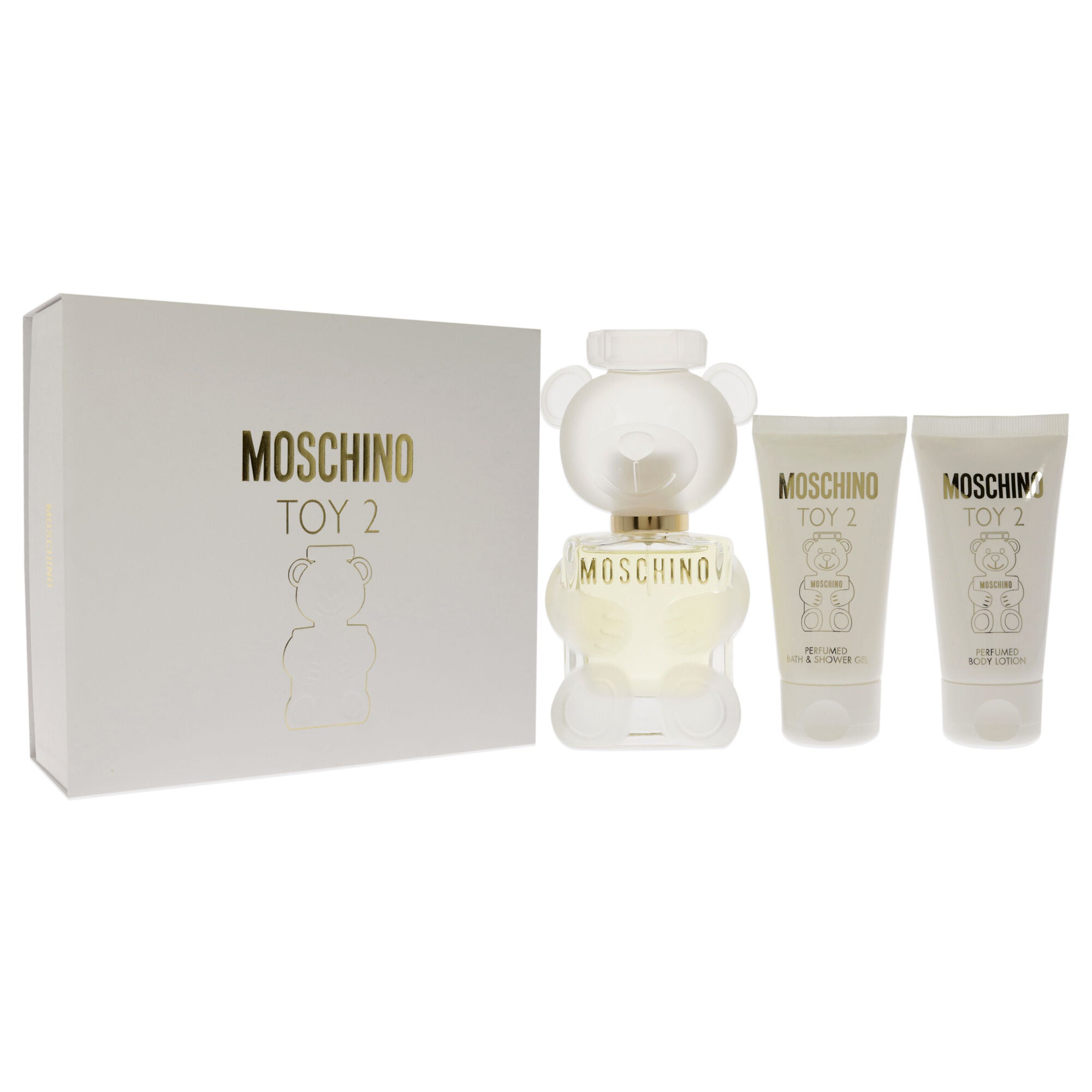 Moschino Toy 2 by Moschino for Women - 3 Pc Gift Set 1.7oz EDP Spray, 1.7oz Bath and Shower Gel, 1.7oz Body Lotion, See Description, alternate image number 2