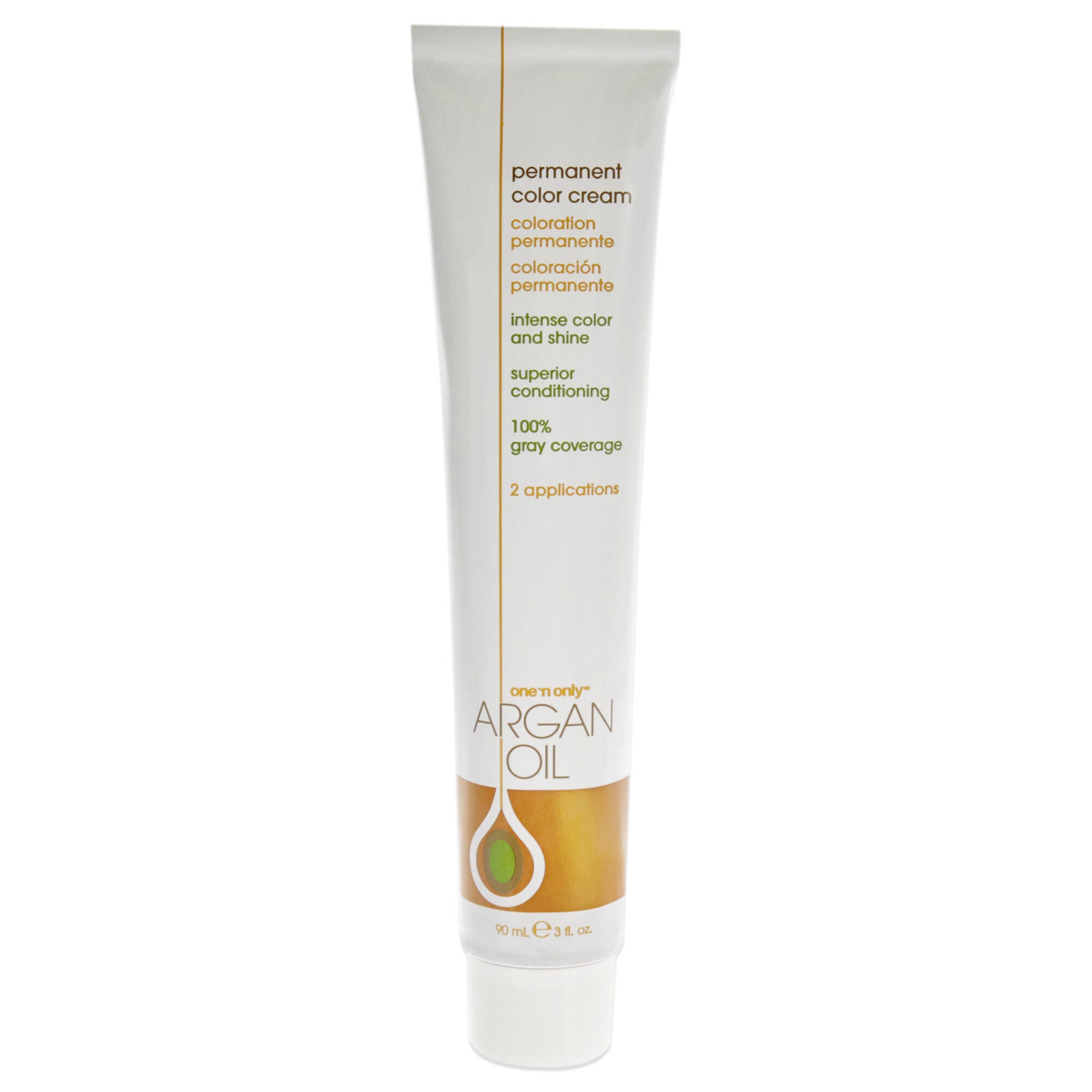 Argan Oil Permanent Color Cream - 5NN Rich Natural Light Brown by One n Only for Unisex - 3 oz Hair Color, See Description, alternate image number 3