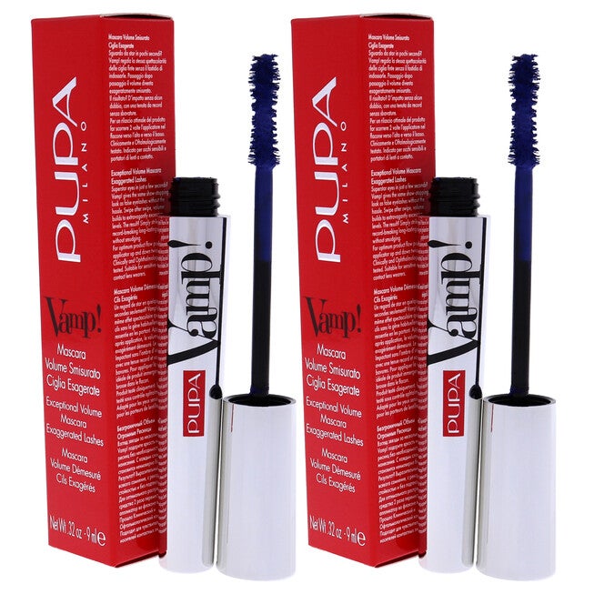 Vamp! Mascara - 300 Deep Night by Pupa Milano for Women - 0.32 oz Mascara - Pack of 2, , alternate image number null