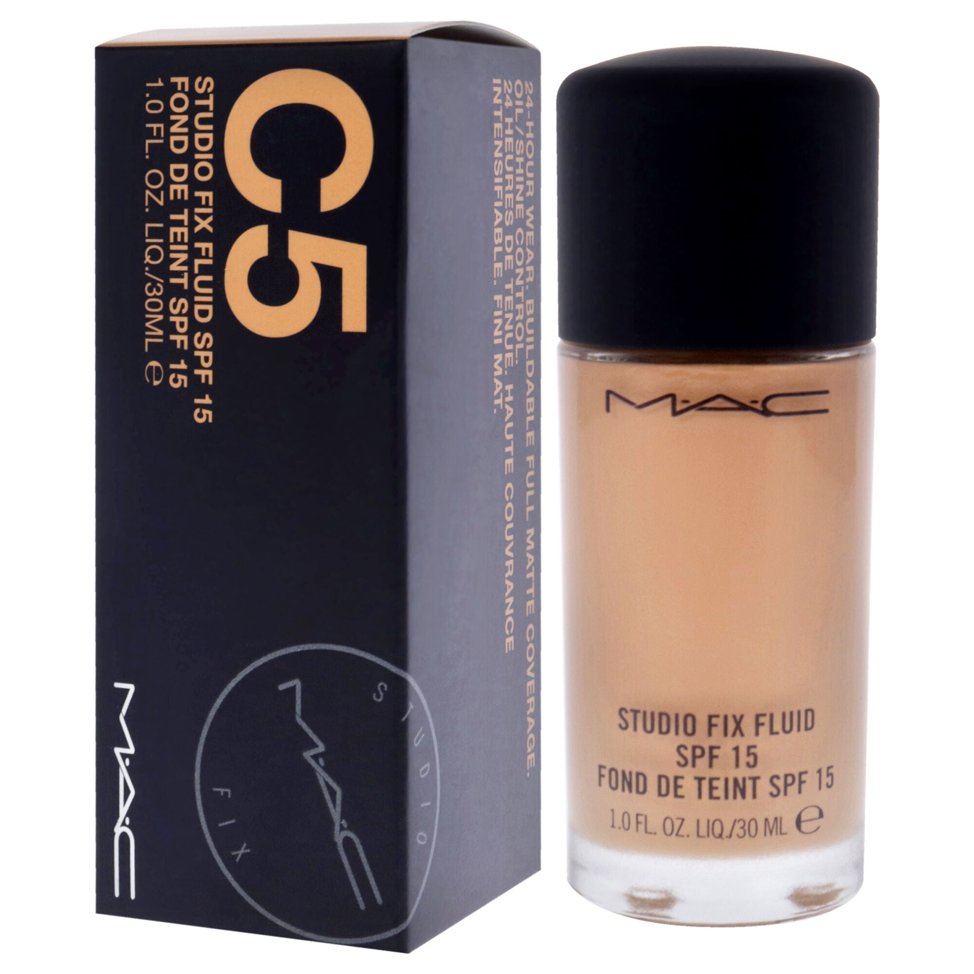 Studio Fix Fluid SPF 15 - C5 by MAC for Women - 1 oz Foundation, , alternate image number 8