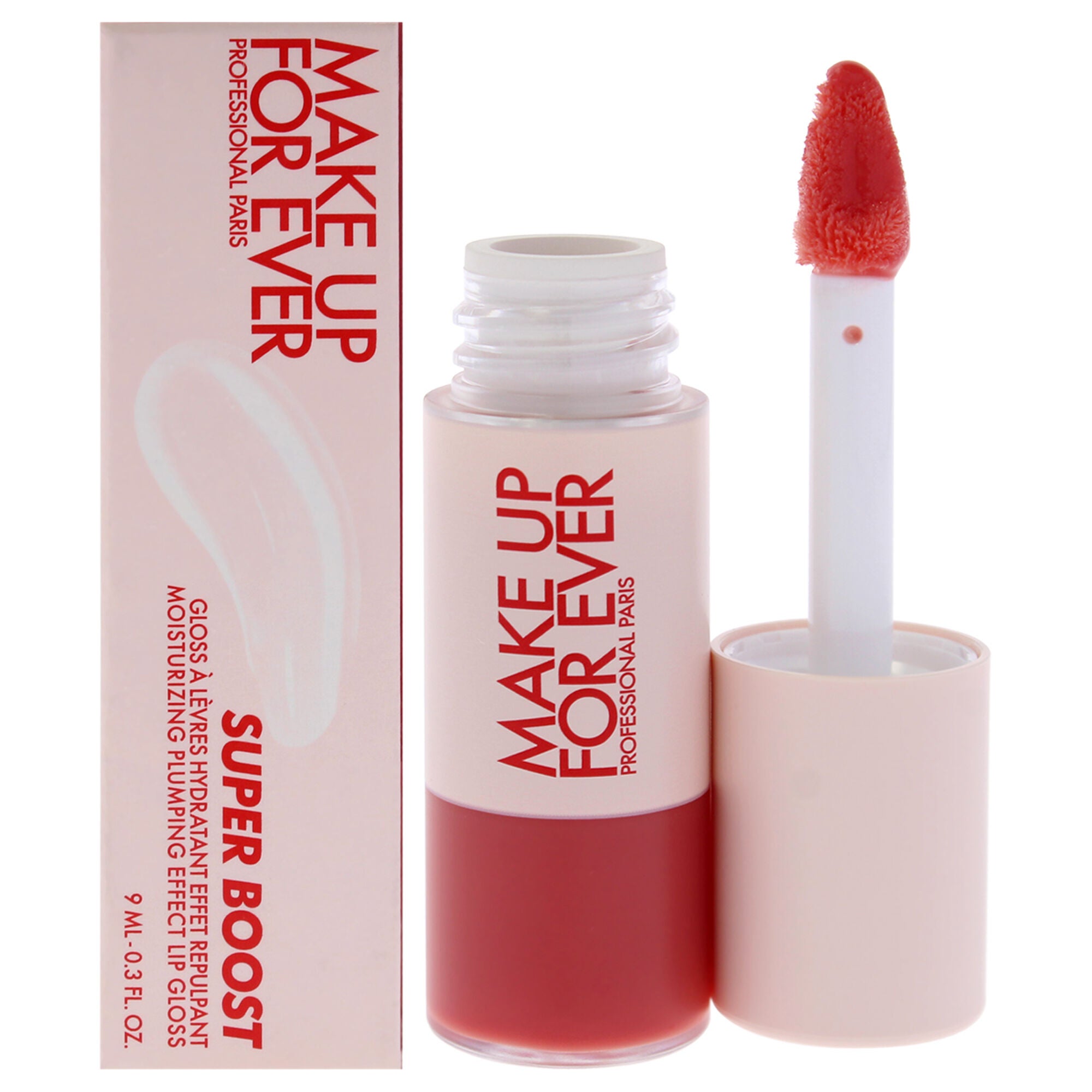Super Boost Lip Gloss - 10 Juicy Peach by Make Up For Ever for Women - 0.3 oz Lip Gloss, Pink, hi-res image number 0