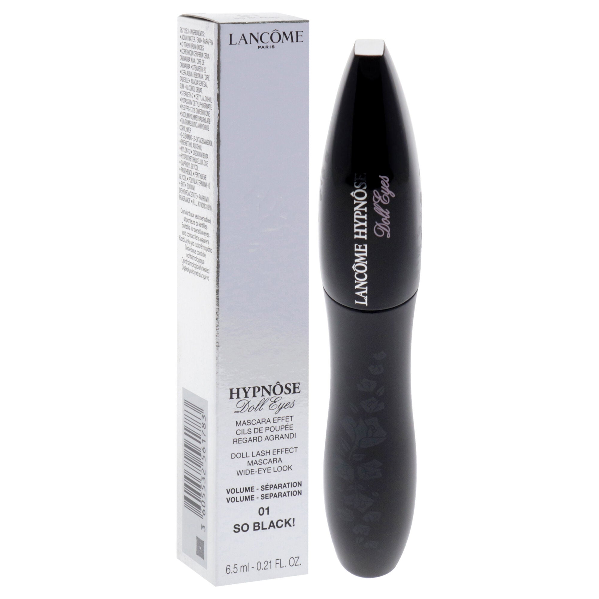 Hypnose Doll Eyes Lash Effect Mascara - 01 So Black by Lancome for Women - 0.21 oz Mascara, See Description, alternate image number 1
