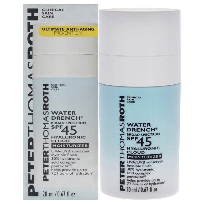 Water Drench Cloud Cream Moisturizer SPF 45 by Peter Thomas Roth for Unisex - 0.67 oz Cream, NA, hi-res image number null
