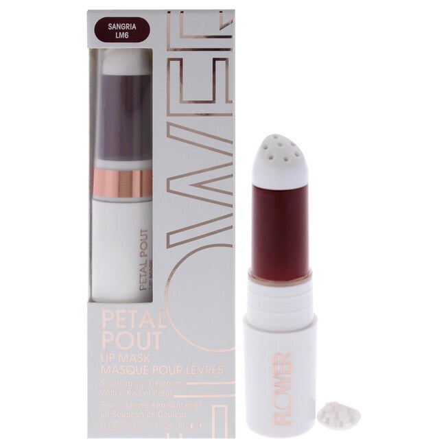 Petal Pout Lip Mask - LM6 Sangria by Flower Beauty for Women - 0.05 oz Lip Mask, See Description, hi-res image number 0