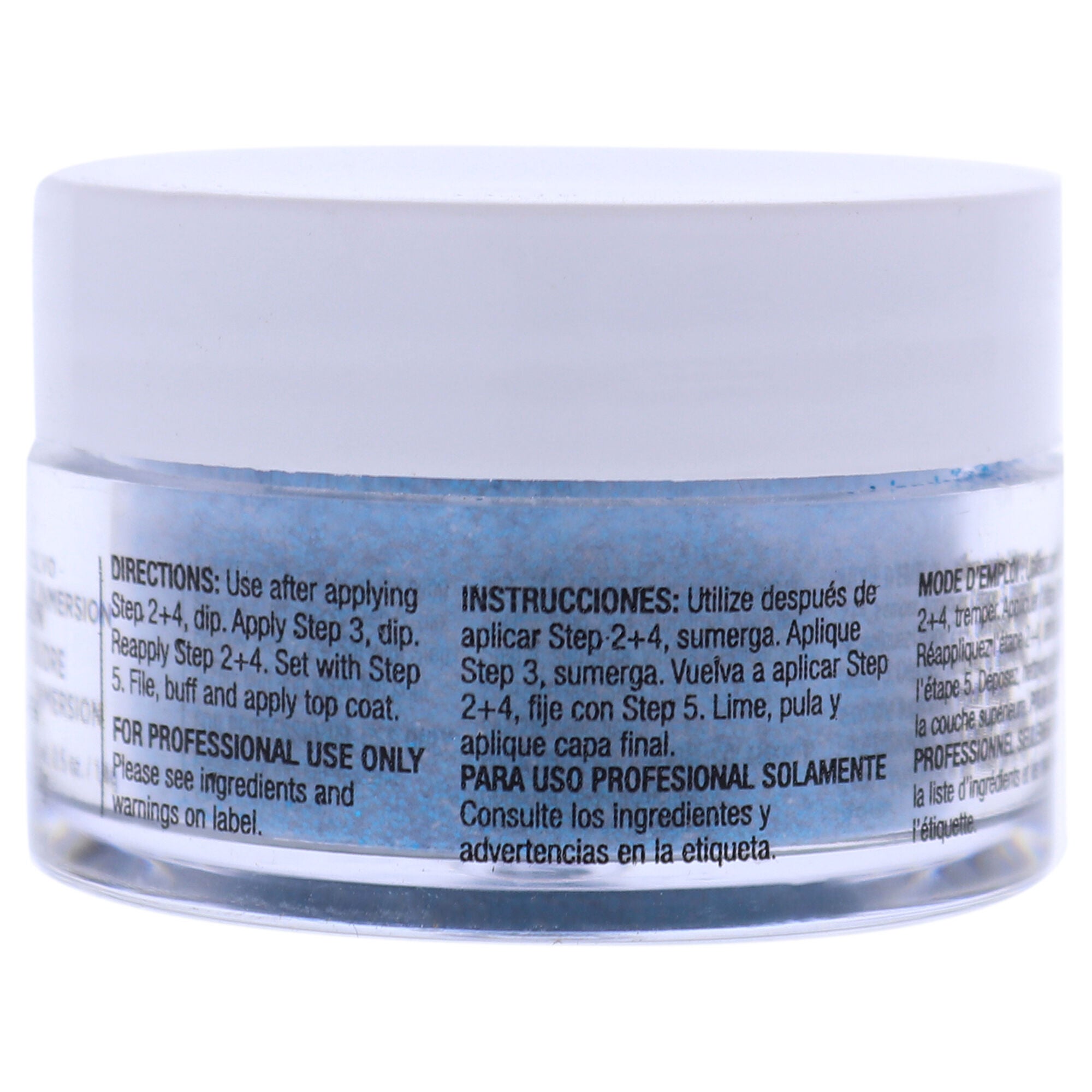 Pro Powder Polish Nail Colour Dip System - Deep Blue Glitter by Cuccio Colour for Women - 0.5 oz Nail Powder, See Description, alternate image number 1