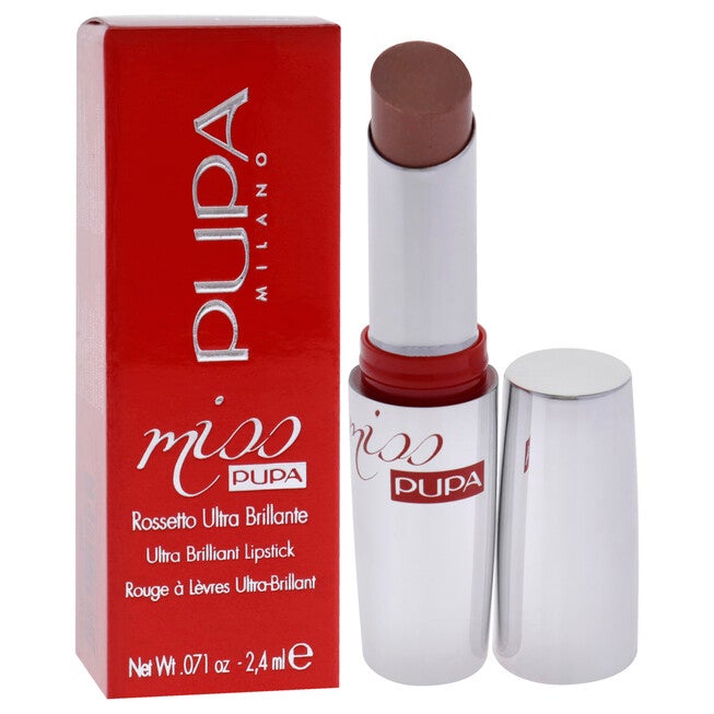 Miss Pupa Ultra Brilliant Lipstick - 100 Cream by Pupa Milano for Women - 0.071 oz Lipstick, NA, alternate image number null