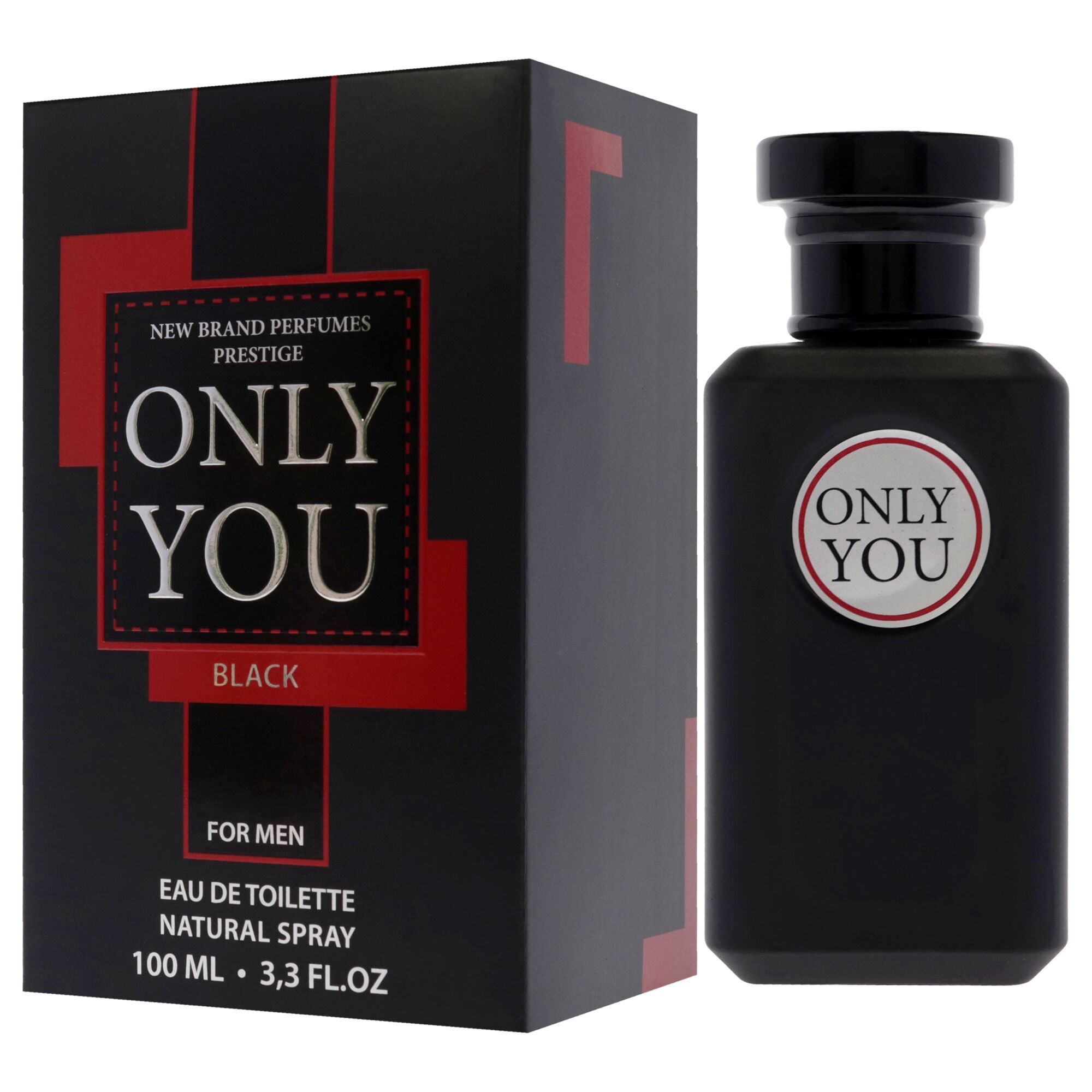 Only You Black by New Brand for Men - 3.3 oz EDT Spray, See Description, alternate image number 3
