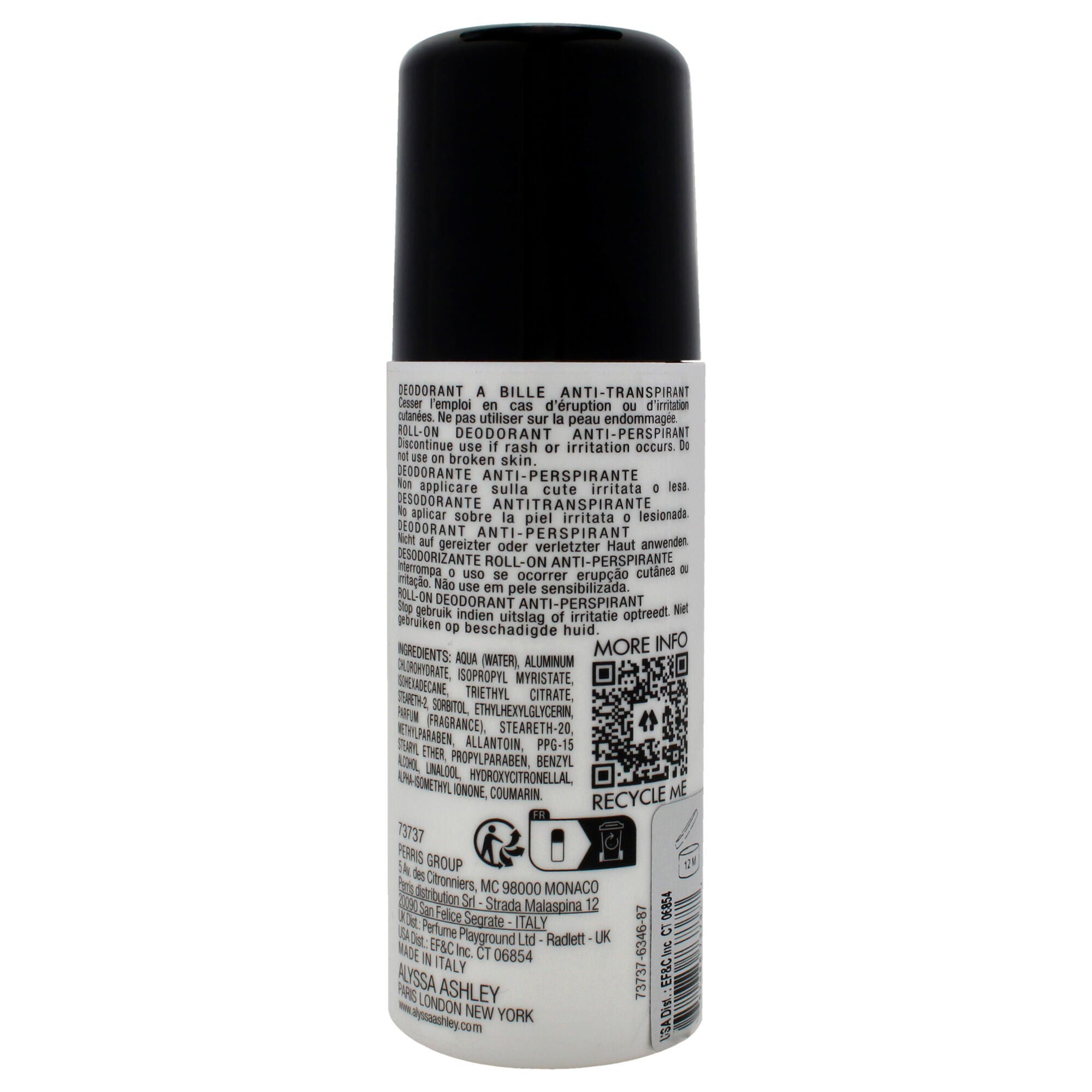 Musk Deodorante Antitranspirante by Alyssa Ashley for Unisex - 2.5 oz Deodorant Roll-On, See Description, alternate image number 2