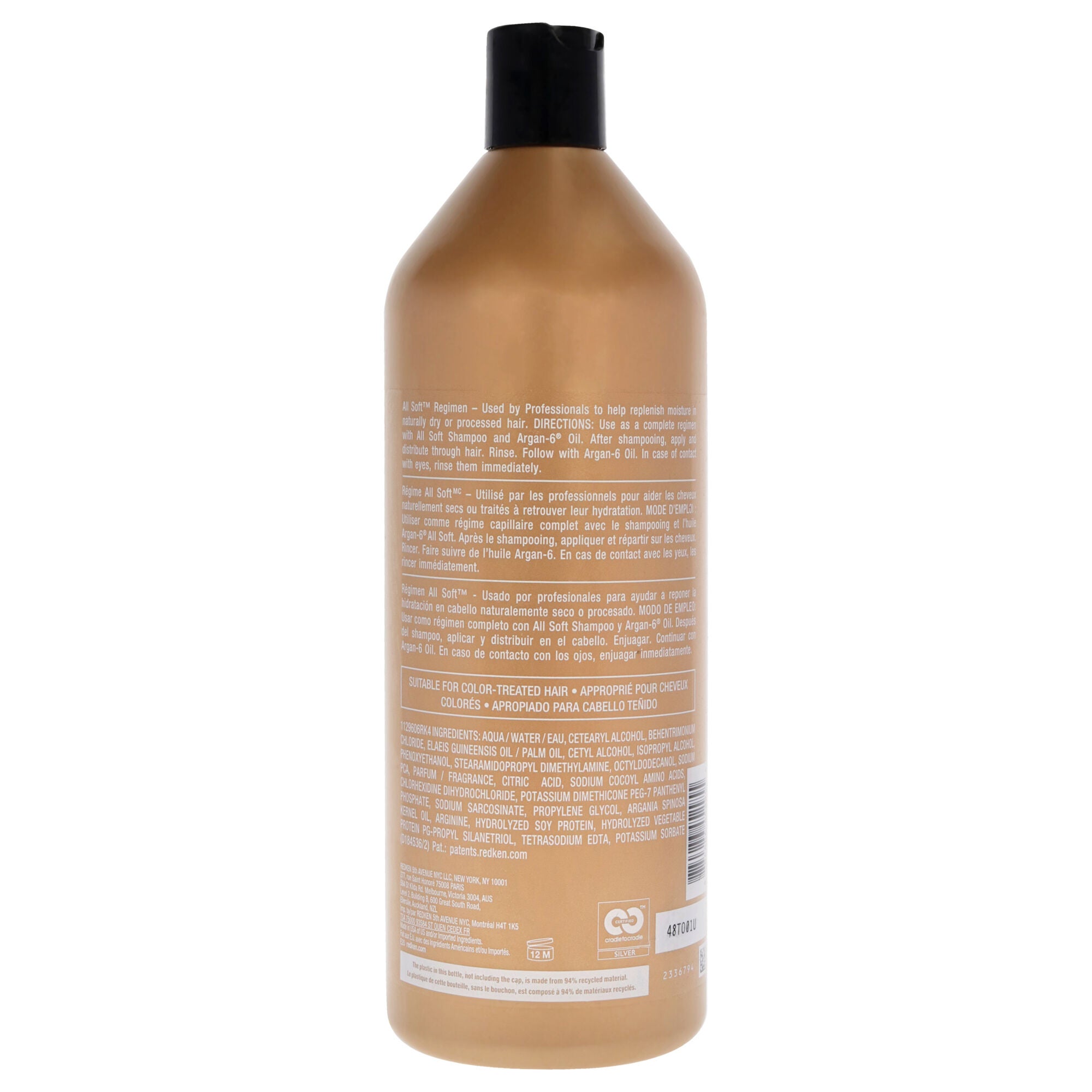 All Soft Conditioner-NP by Redken for Unisex - 33.8 oz Conditioner, See Description, alternate image number 1