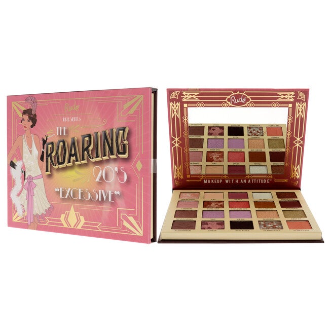 The Roaring 20s Eyeshadow Palette - Excessive by Rude Cosmetics for Women - 0.84 oz Eye Shadow, NA, alternate image number null