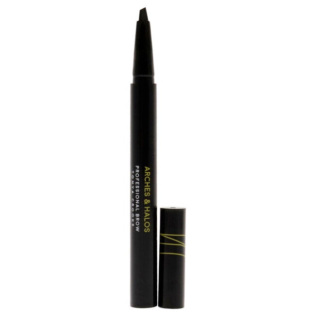 Angled Bristle Tip Waterproof Brow Pen - Charcoal by Arches and Halos for Women - 0.051 oz Eyebrow Pencil, , alternate image number null