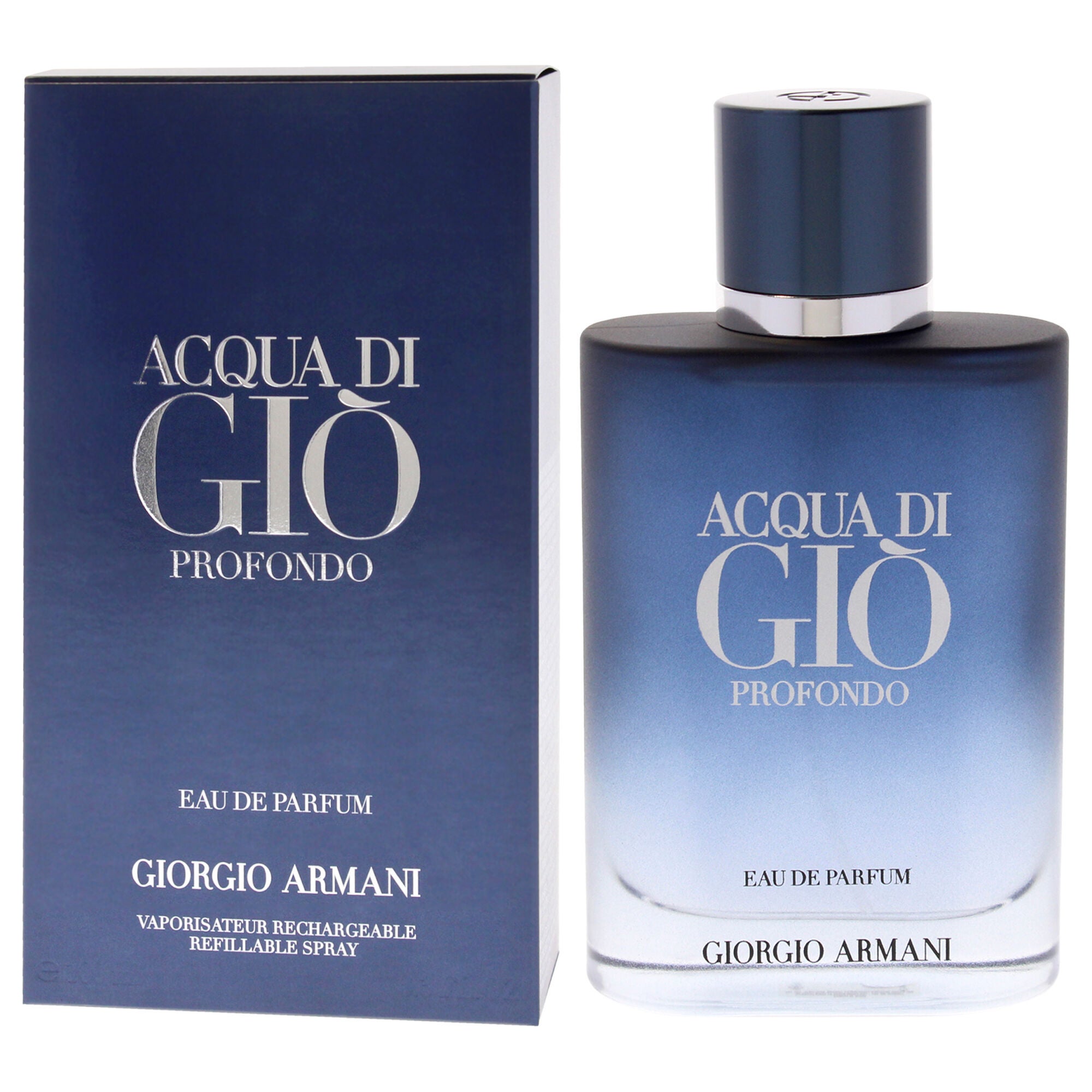 Acqua Di Gio Profondo by Giorgio Armani for Men - 3.3 oz EDP Spray, Clear, alternate image number 3