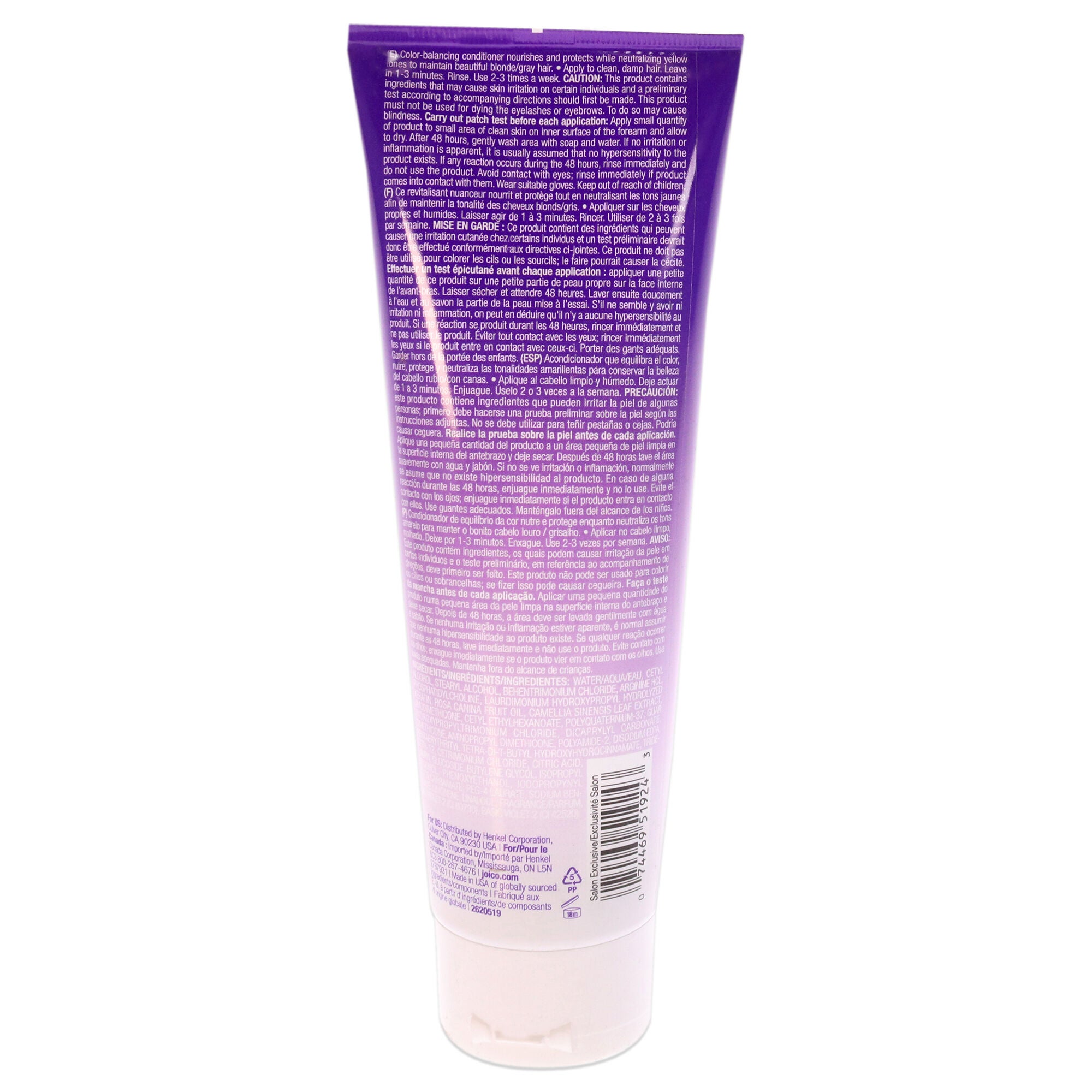 Color Balance Purple Conditioner by Joico for Unisex - 8.5 oz Conditioner, , alternate image number 4