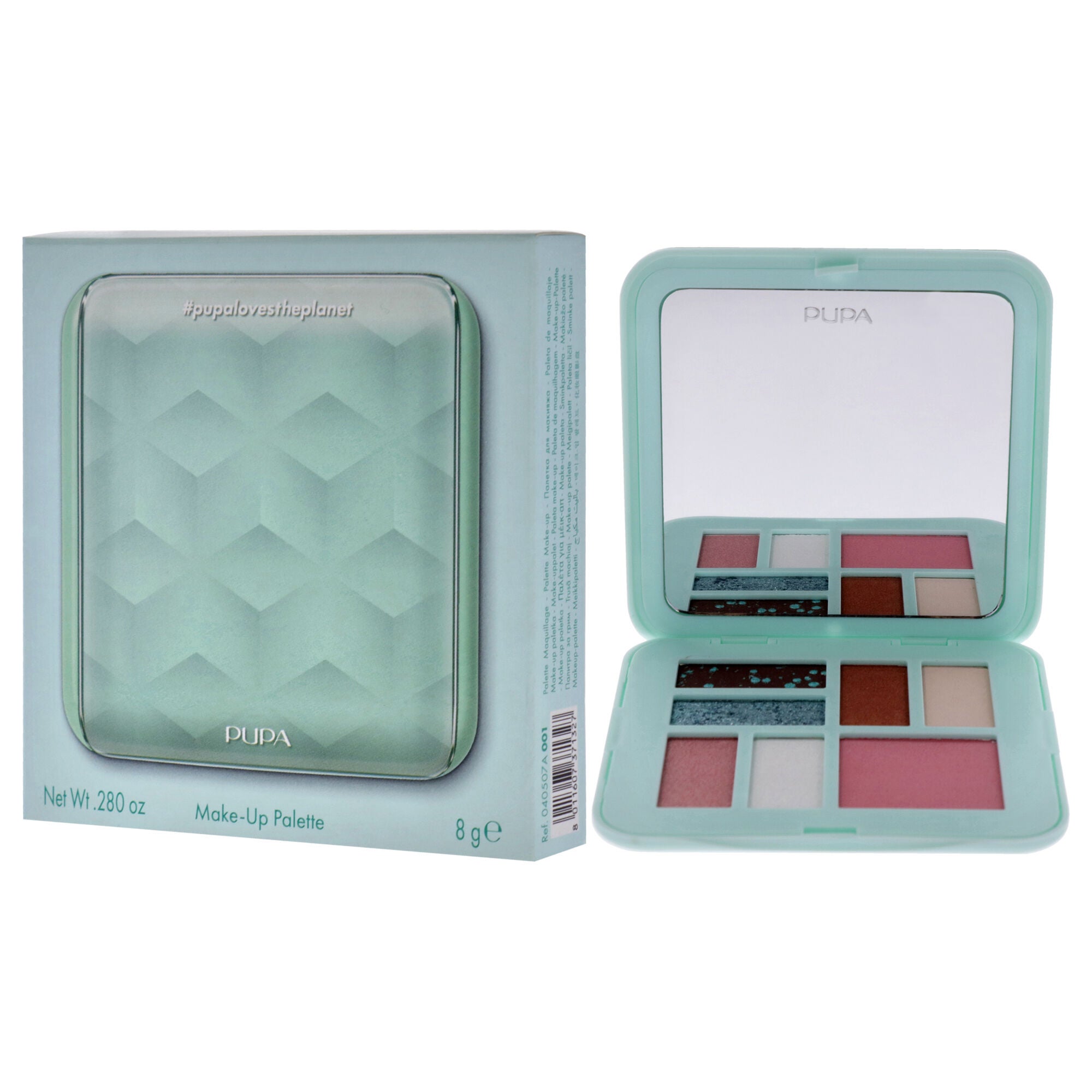 Make-Up Palette - 001 Aqua by Pupa Milano for Women - 0.280 oz Makeup, See Description, alternate image number 2