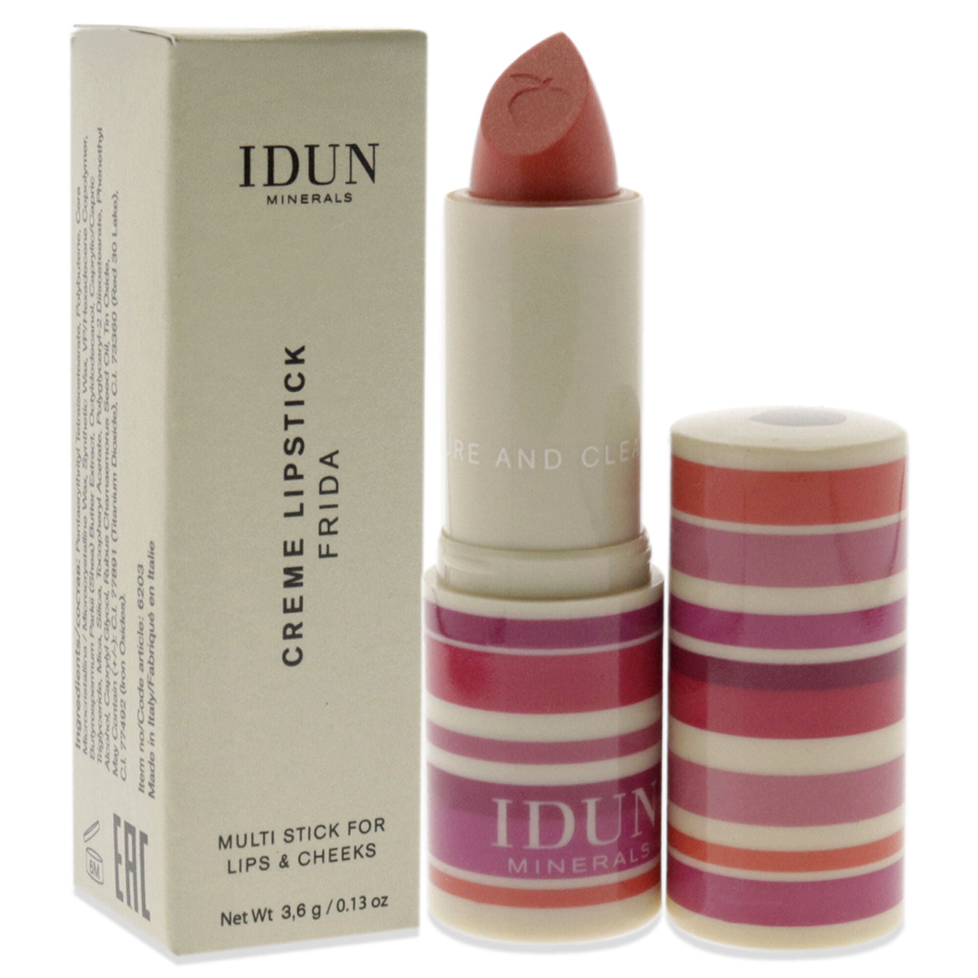Creme Lipstick - 203 Frida by Idun Minerals for Women - 0.13 oz Lipstick, See Description, alternate image number 1