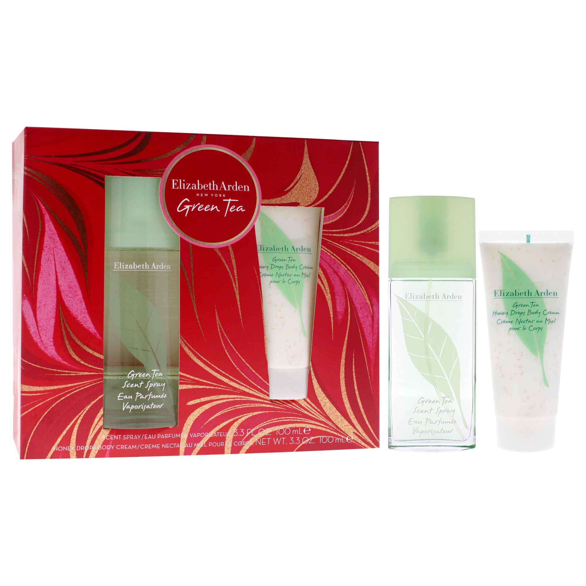 Green Tea by Elizabeth Arden for Women - 2 Pc Gift Set 3.3oz Scent Spray, 3.3oz Body Cream, See Description, alternate image number 2
