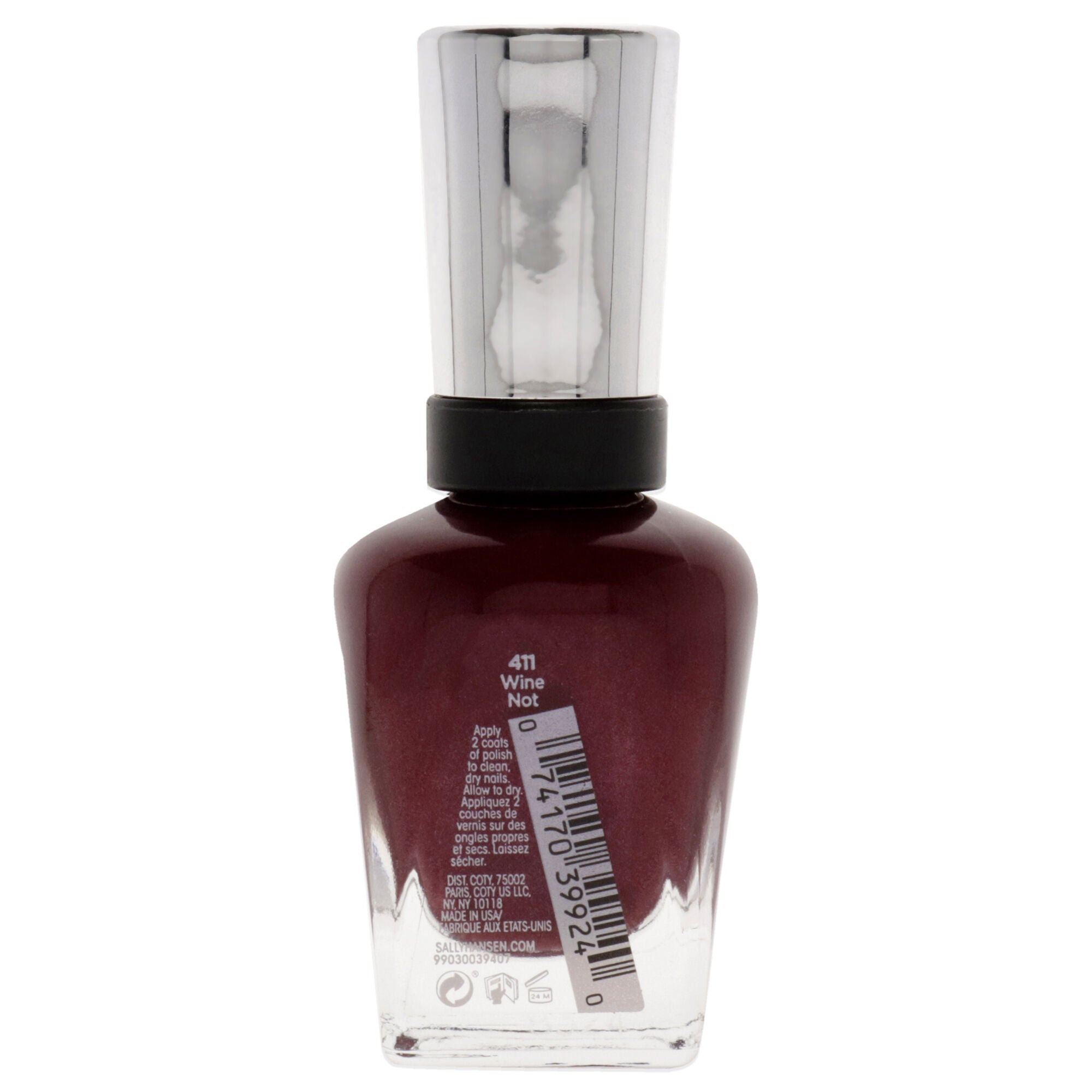 Complete Salon Manicure - 411 Wine Not by Sally Hansen for Women - 0.5 oz Nail Polish, See Description, alternate image number 1