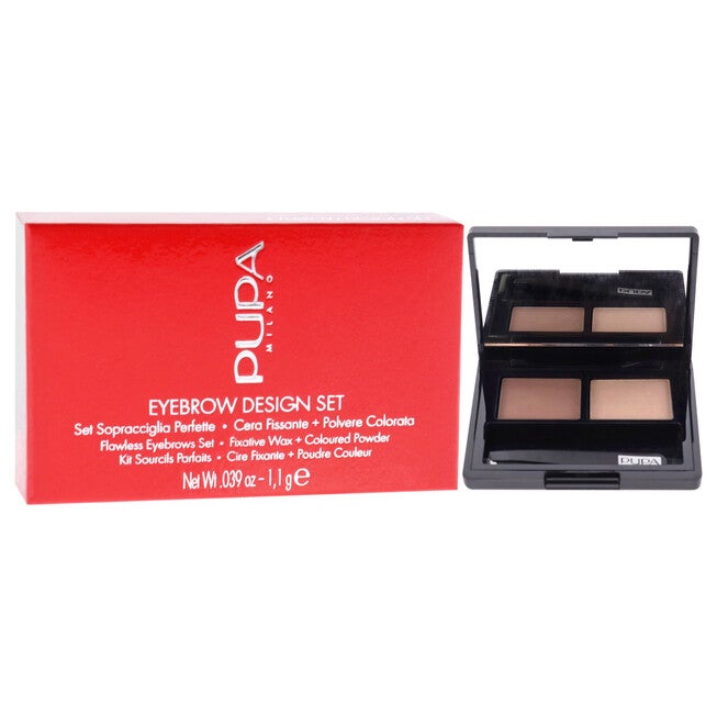 Eyebrow Design Set - 001 Blond by Pupa Milano for Women - 3 Pc 0.039oz Eyebrow, Brush, Tweezers, See Description, alternate image number 2