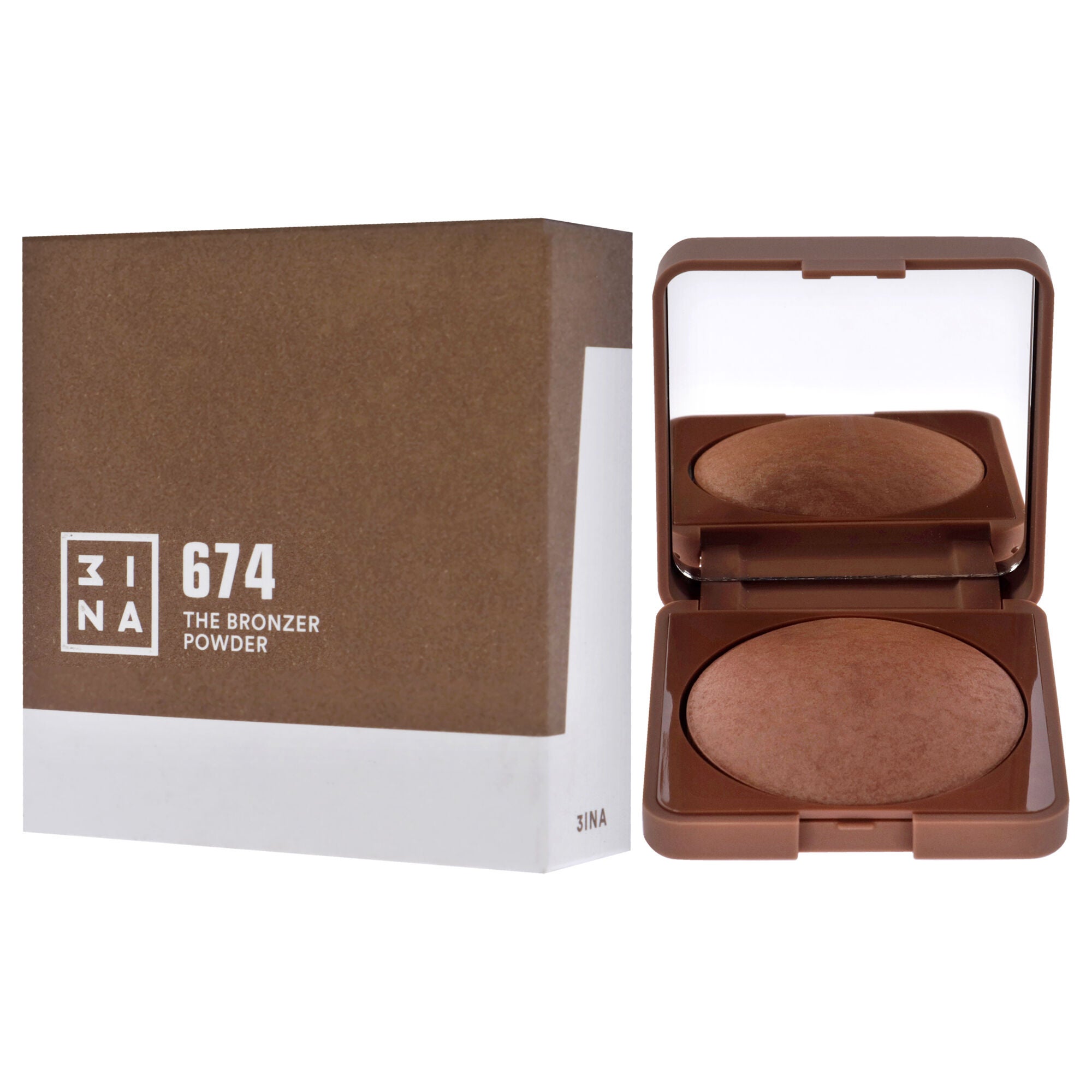 The Bronzer Powder - 674 by 3INA for Women - 0.25 oz Bronzer, See Description, alternate image number 3