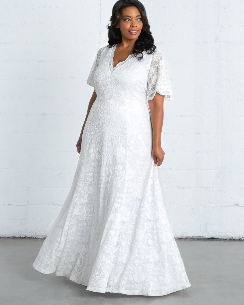 Woman within sales wedding dresses