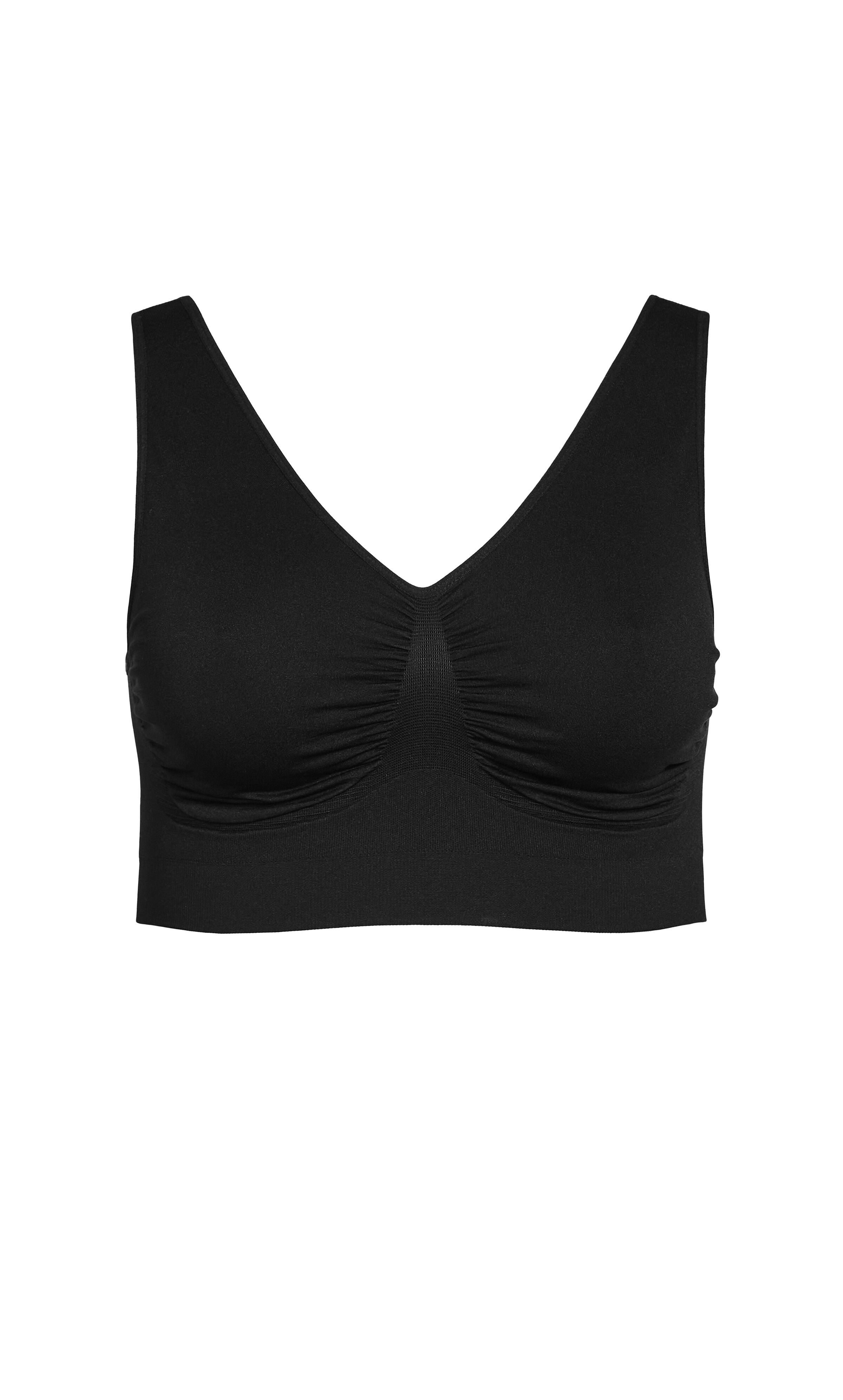 Seamless Wire Free Bra - black, , alternate image number 2