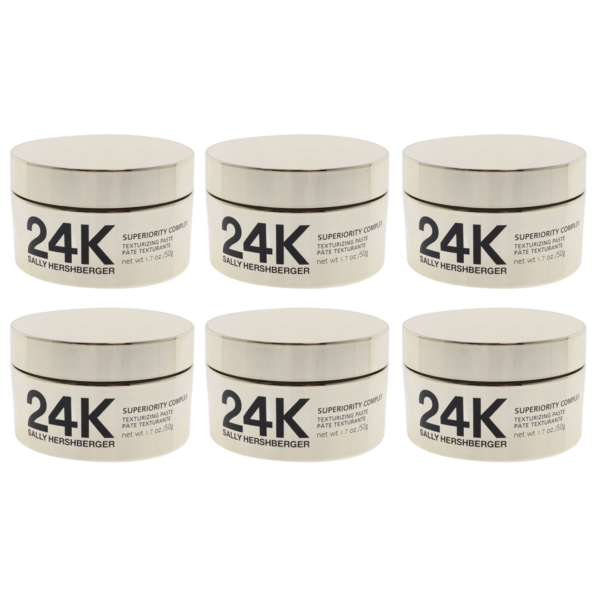 24K Superiority Complex Texturizing Paste by Sally Hershberger for Unisex - 1.7 oz Paste - Pack of 6, See Description, hi-res image number 0