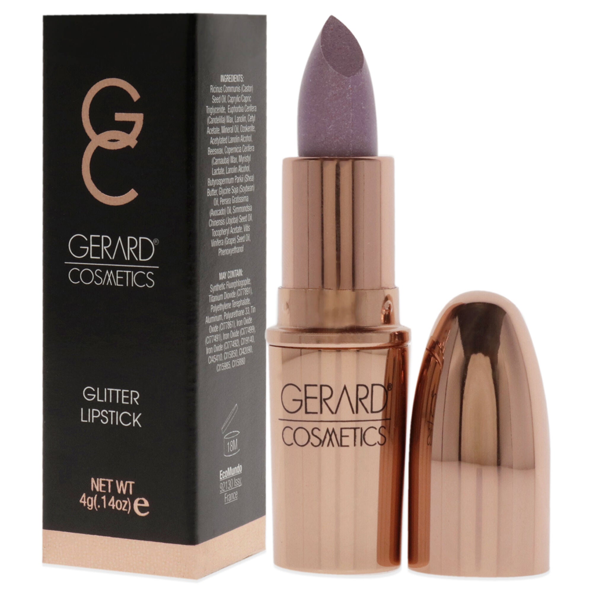 Glitter Lipstick - DM Me by Gerard Cosmetic for Women - 0.14 oz Lipstick, , alternate image number 7