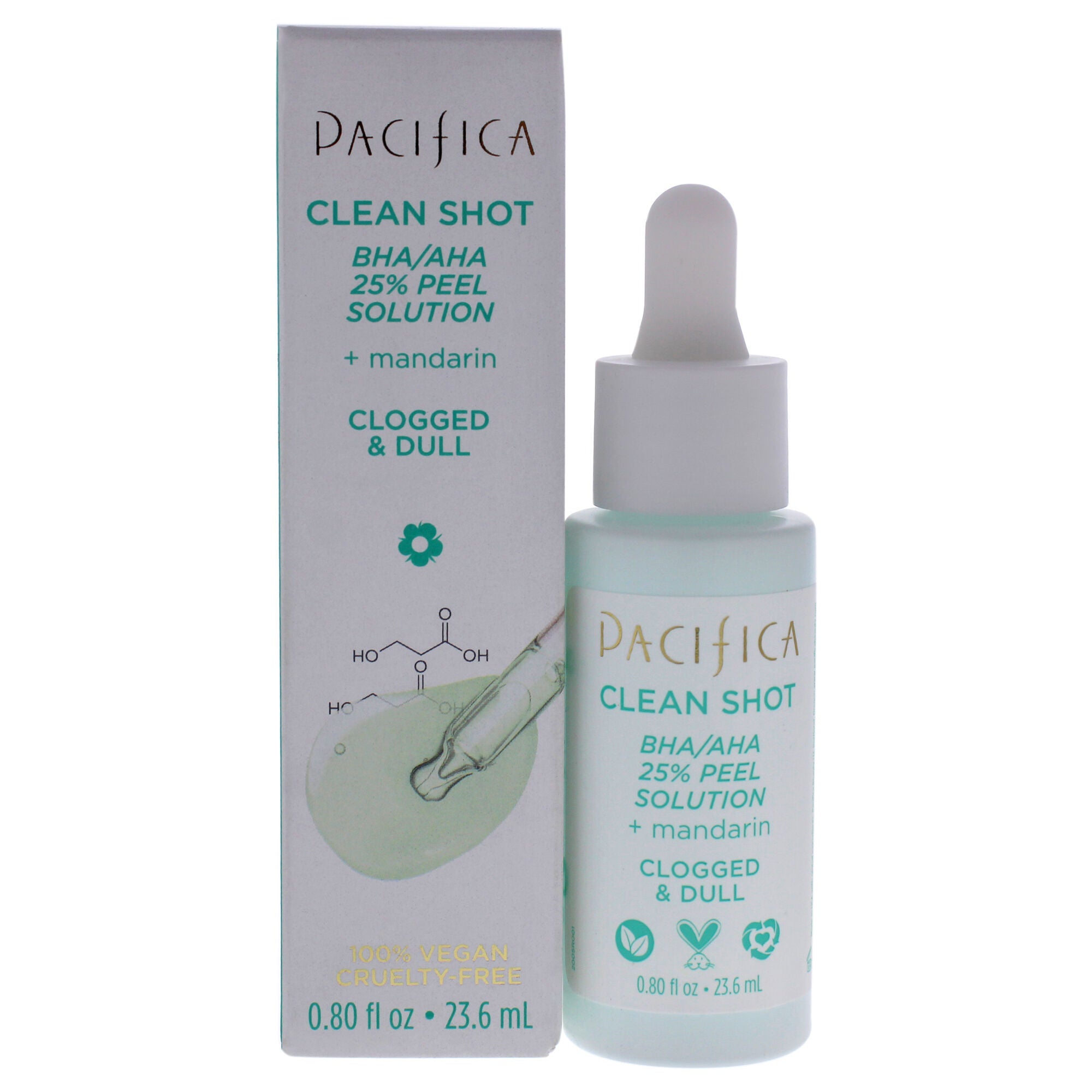Clean Shot BHA-AHA 25 Percent Peel Solution by Pacifica for Unisex - 0. ...