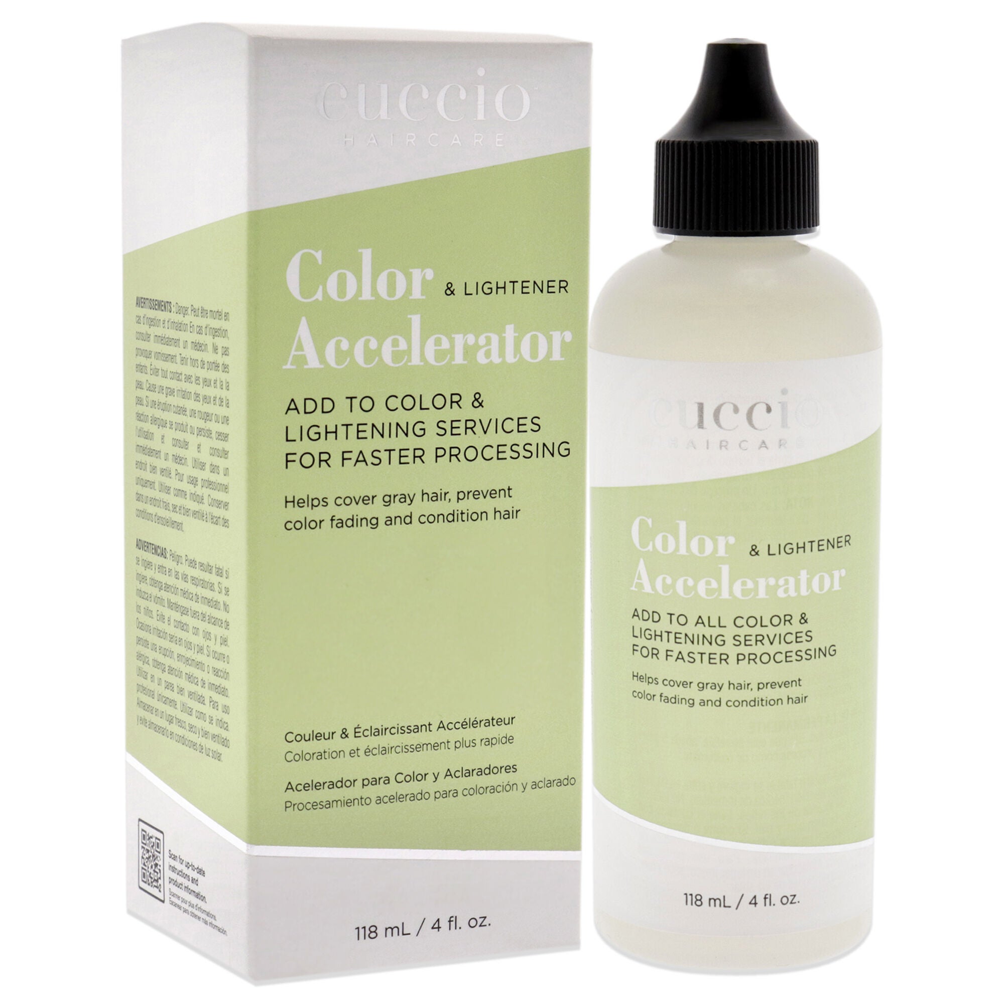 Color and Lightener Accelerator by Cuccio Haircare for Unisex - 4 oz Lightener, See Description, alternate image number 2
