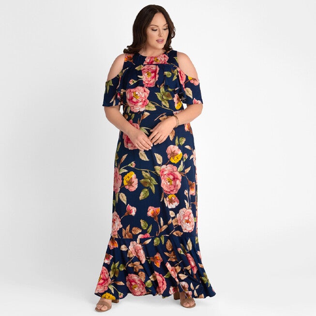 Piper Cold Shoulder Maxi Dress, , alternate image number null